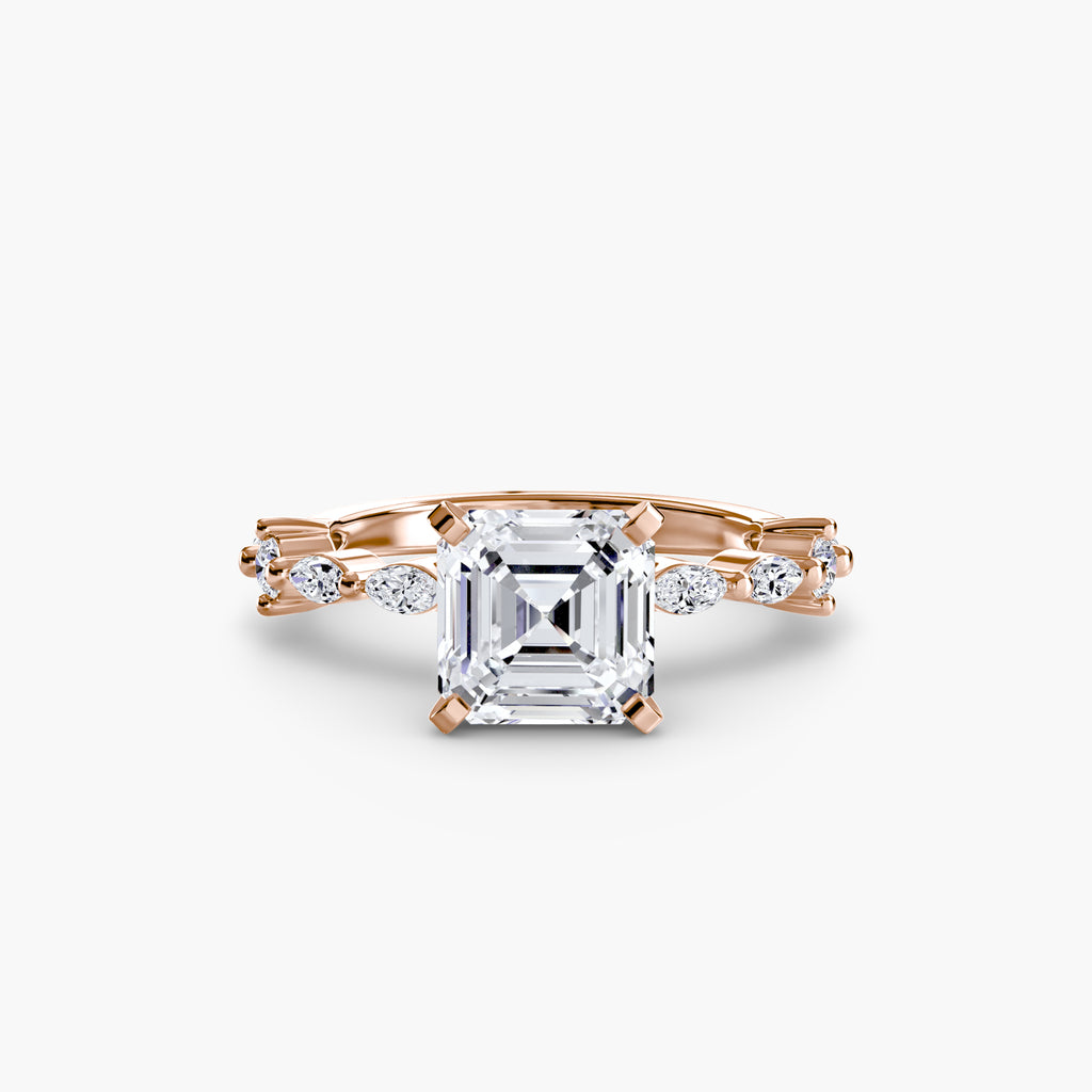 Solitaire mit Eternity Pavé
