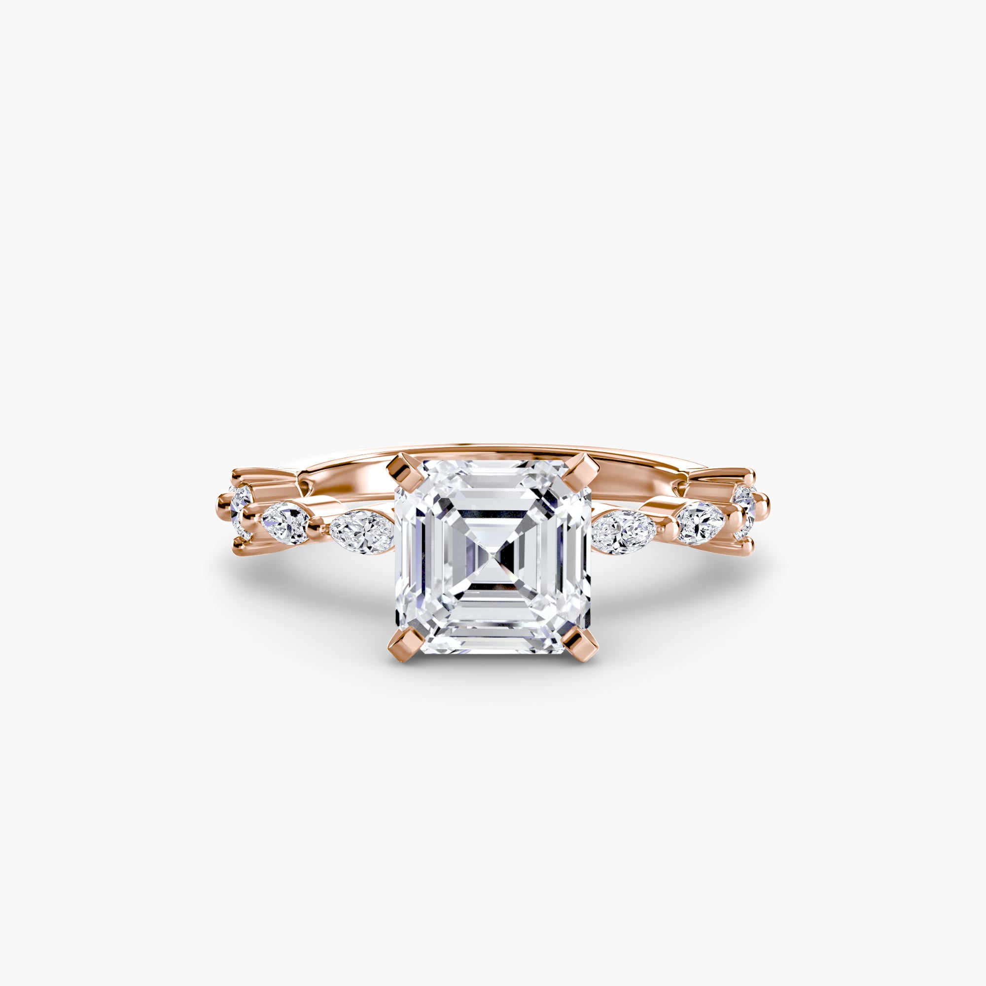 Solitaire mit Eternity Pavé