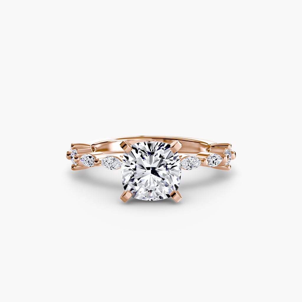 Solitaire mit Eternity Pavé