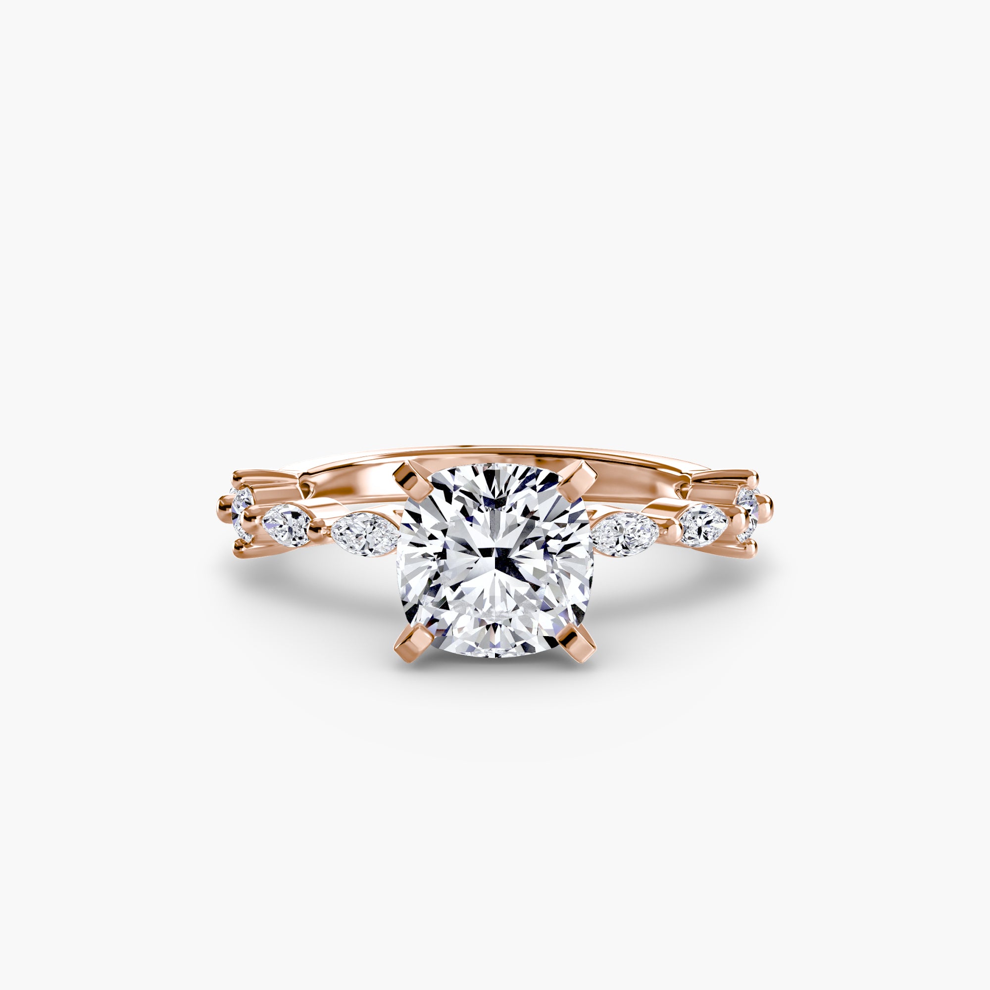 Solitaire mit Eternity Pavé