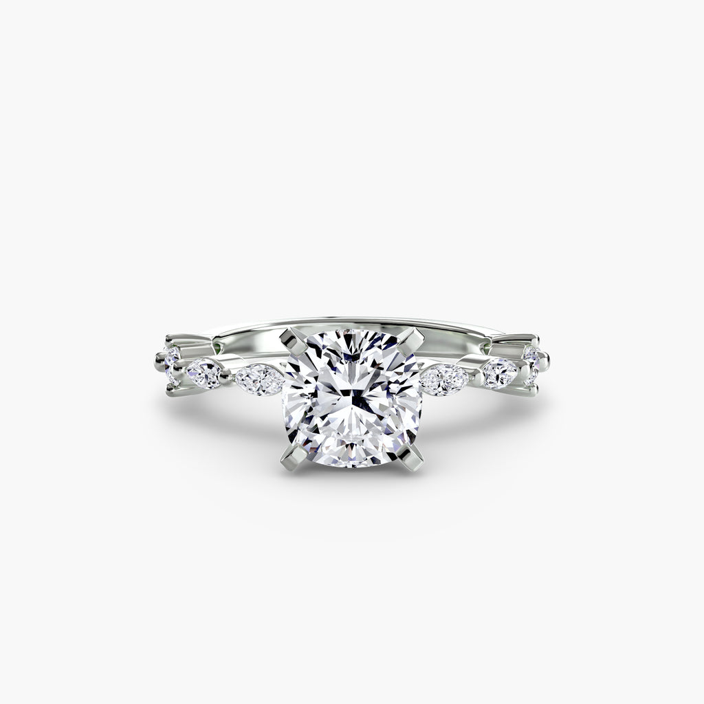 Solitaire mit Eternity Pavé
