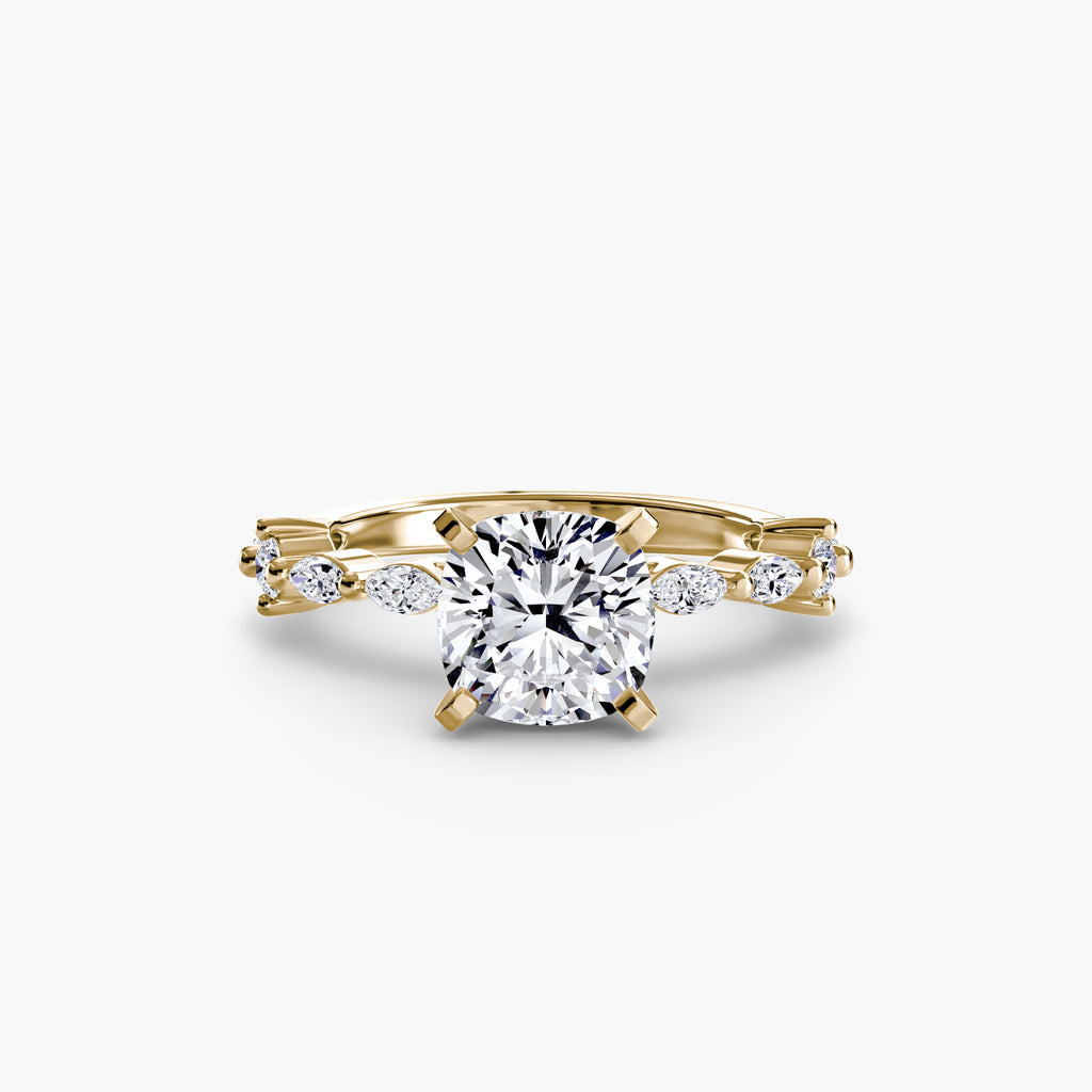 Solitaire mit Eternity Pavé