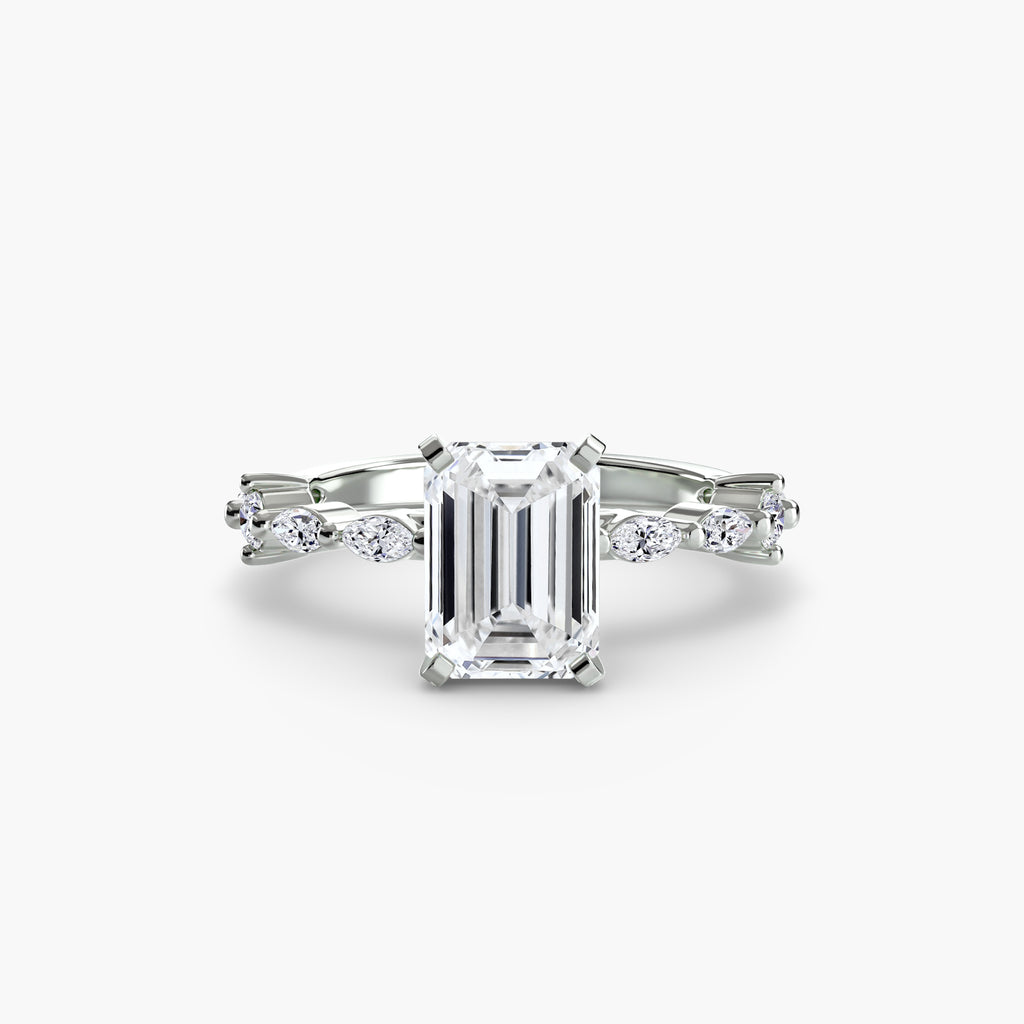 Solitaire mit Eternity Pavé