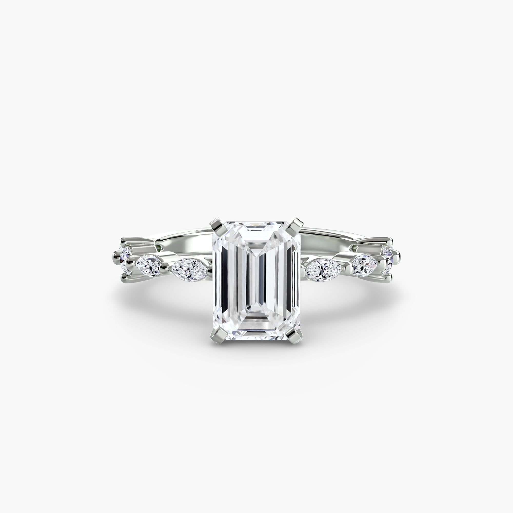 Solitaire mit Eternity Pavé