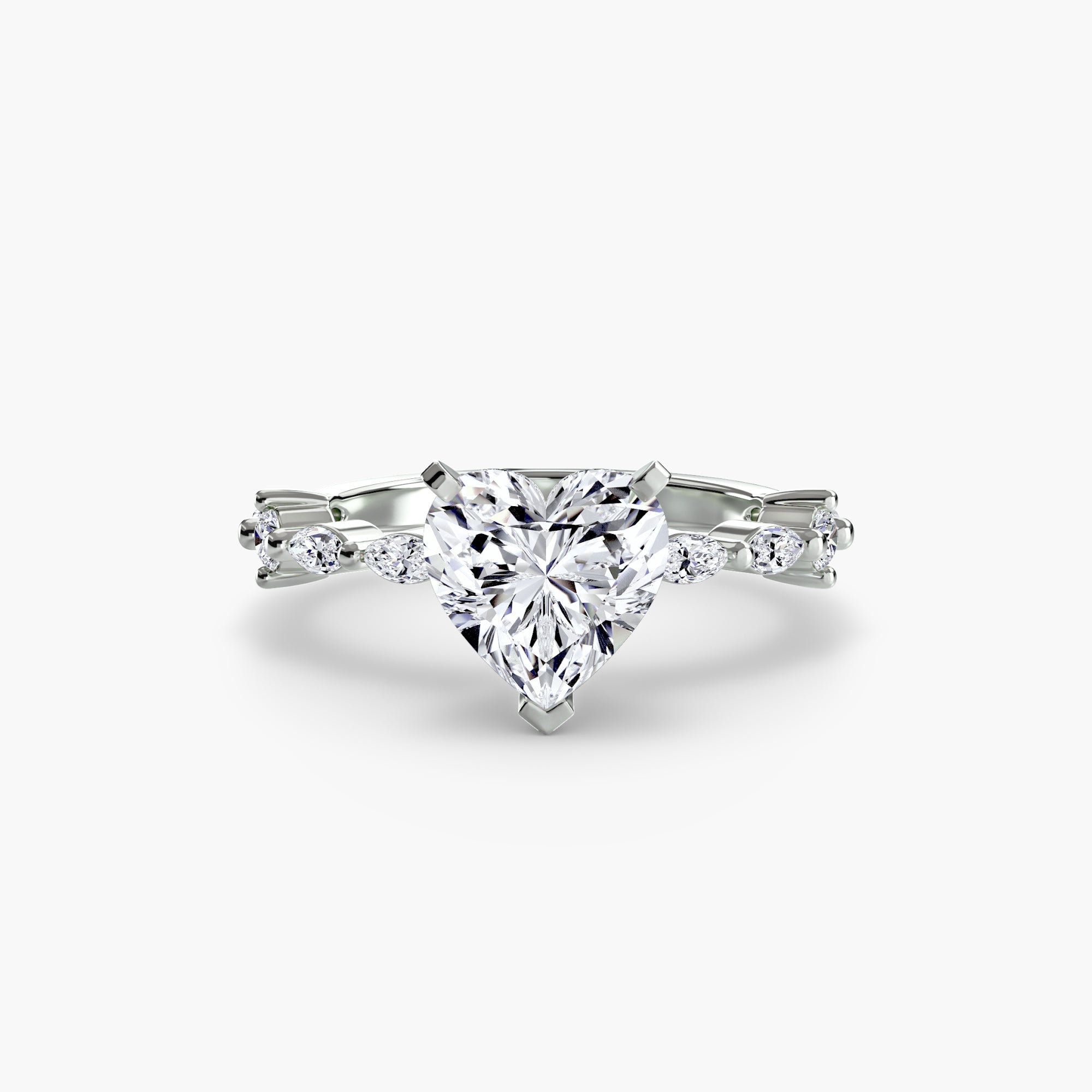 Solitaire mit Eternity Pavé