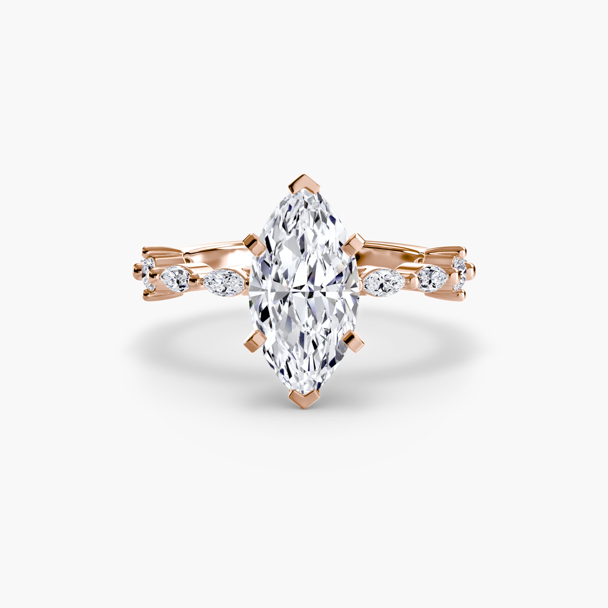 Solitaire mit Eternity Pavé