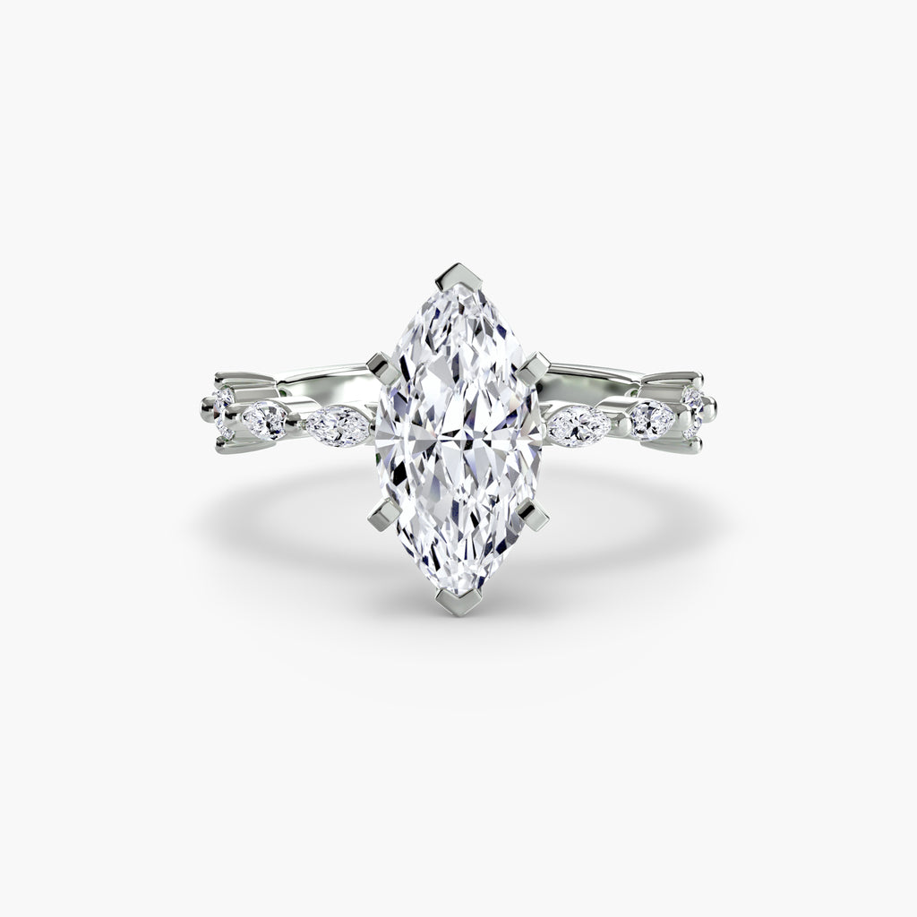 Solitaire mit Eternity Pavé