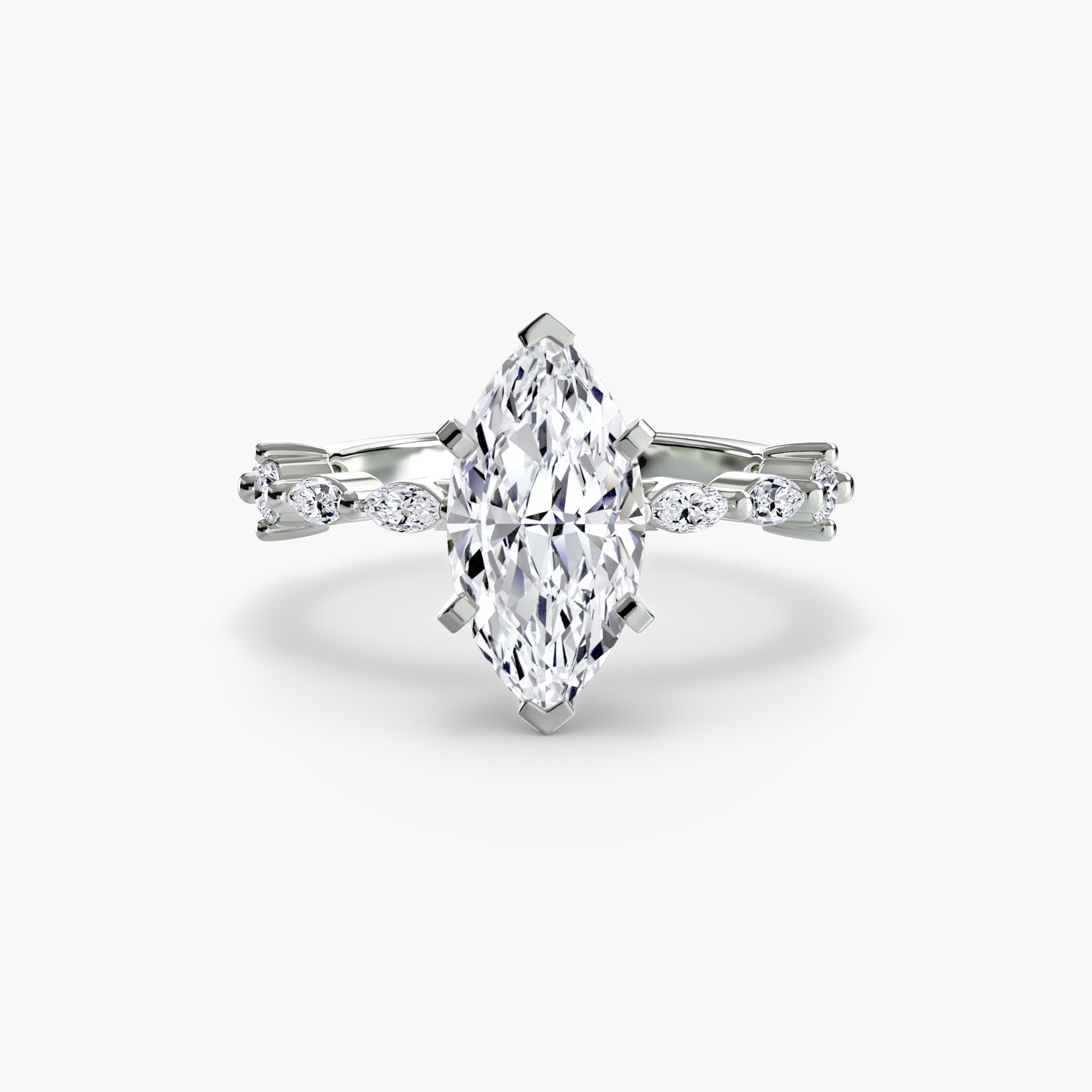 Solitaire mit Eternity Pavé