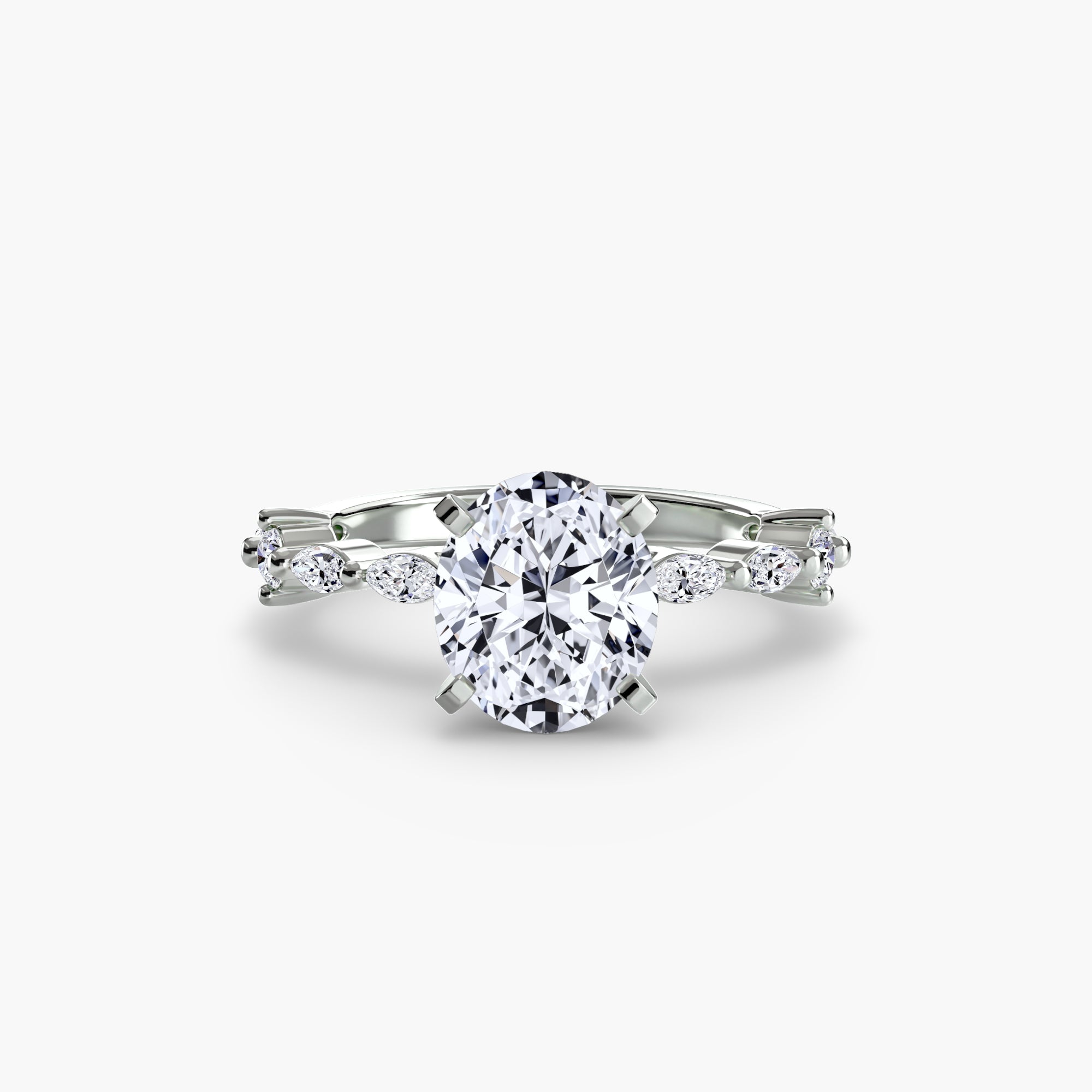 Solitaire mit Eternity Pavé