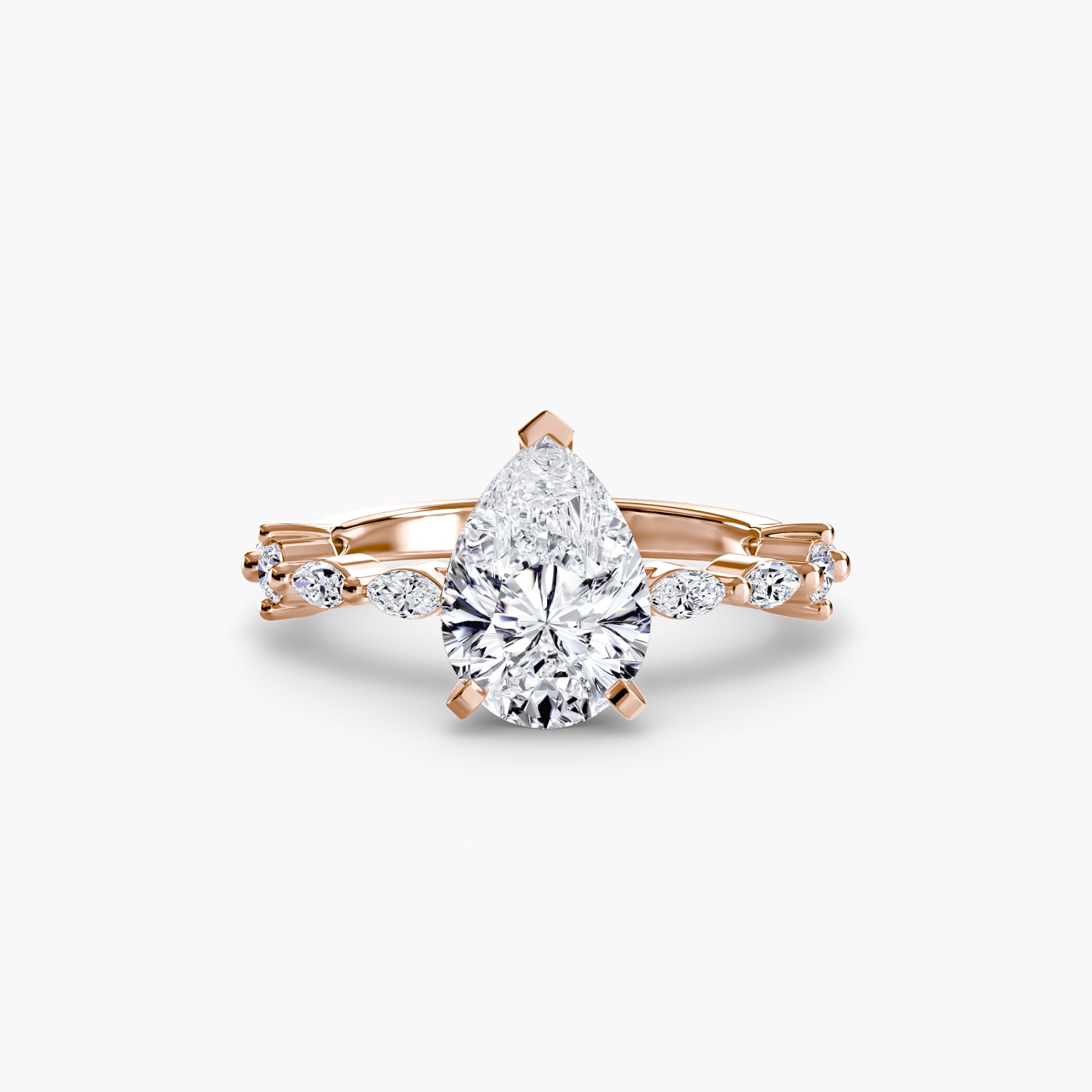 Solitaire mit Eternity Pavé