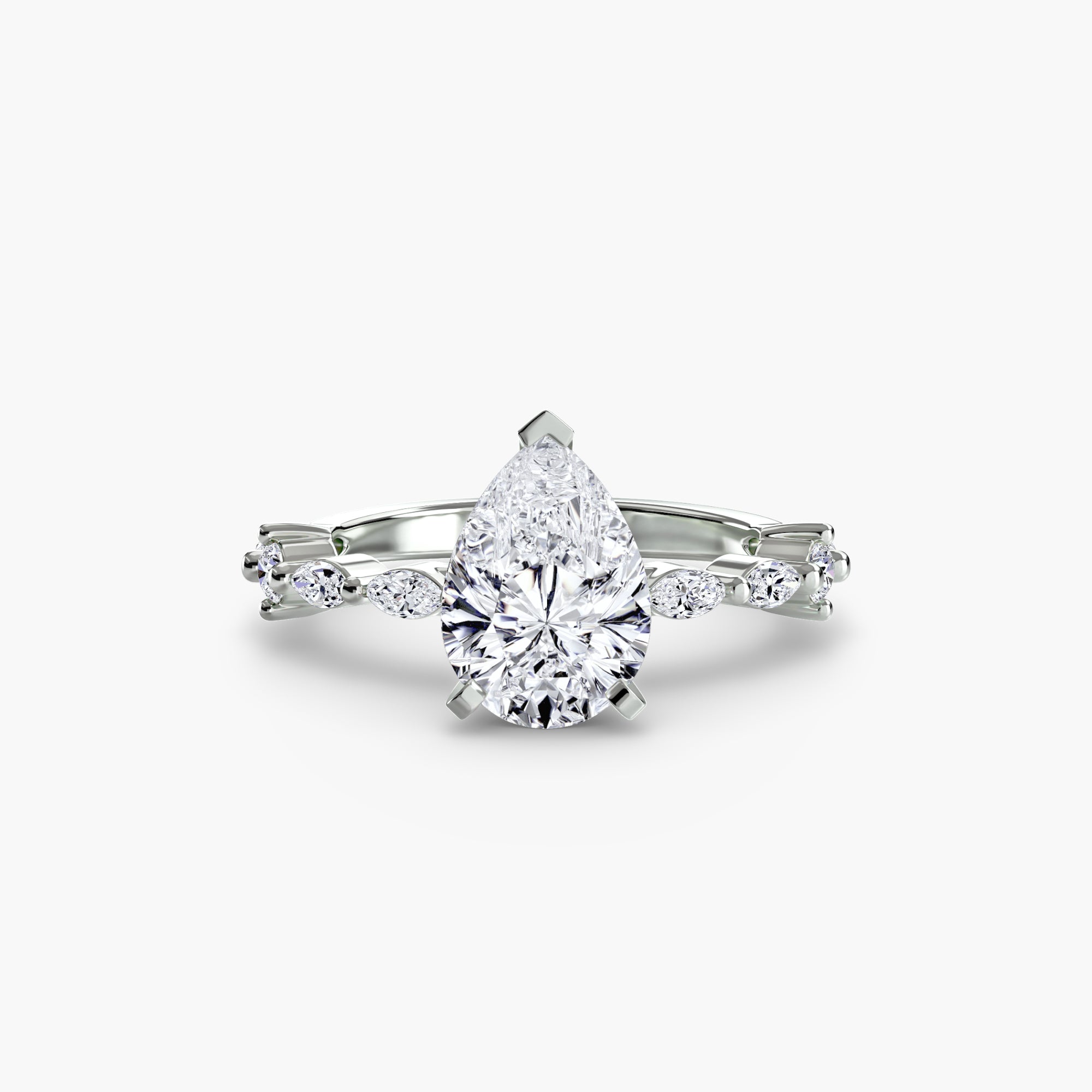 Solitaire mit Eternity Pavé