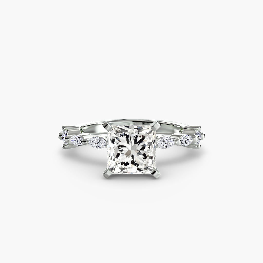 Solitaire mit Eternity Pavé