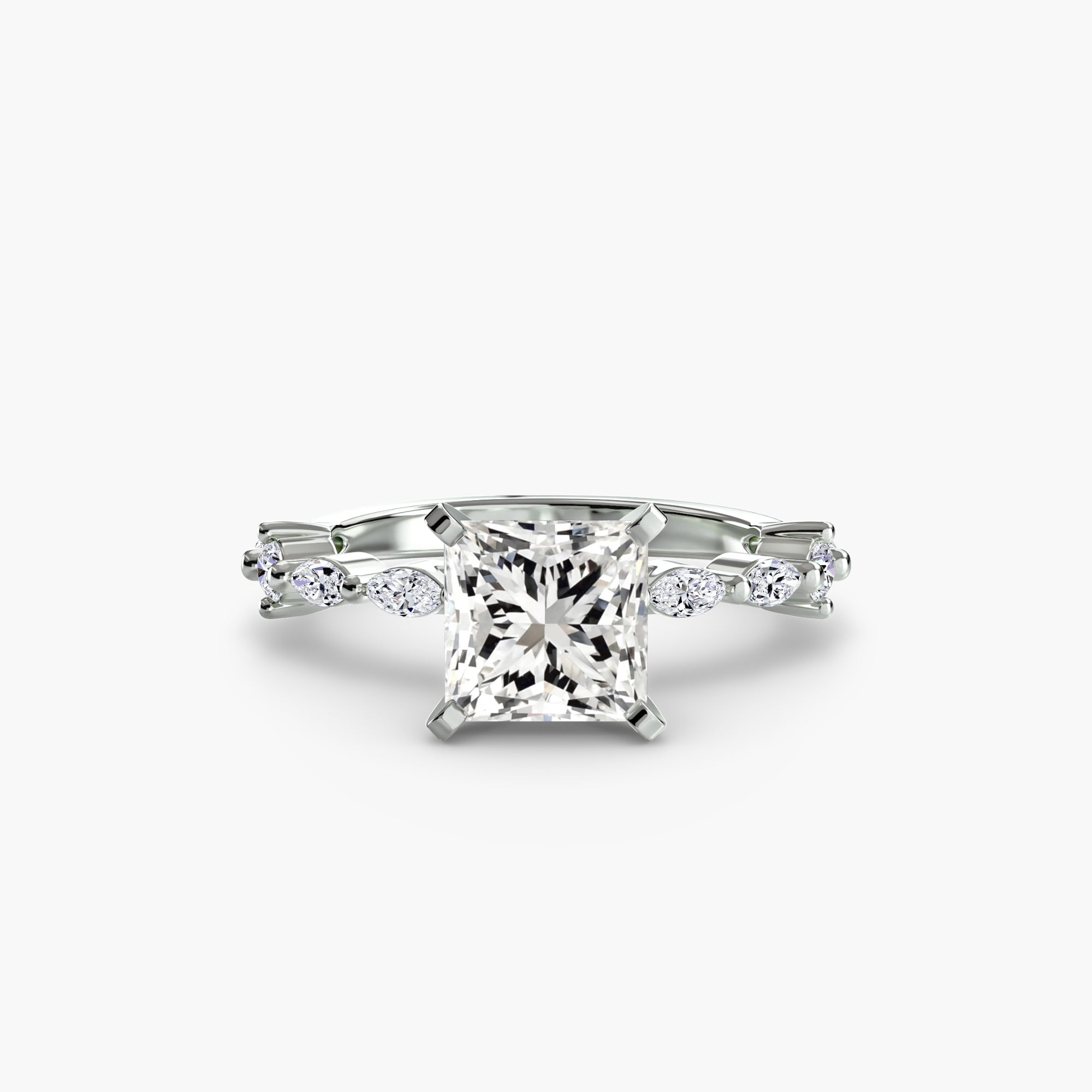 Solitaire mit Eternity Pavé