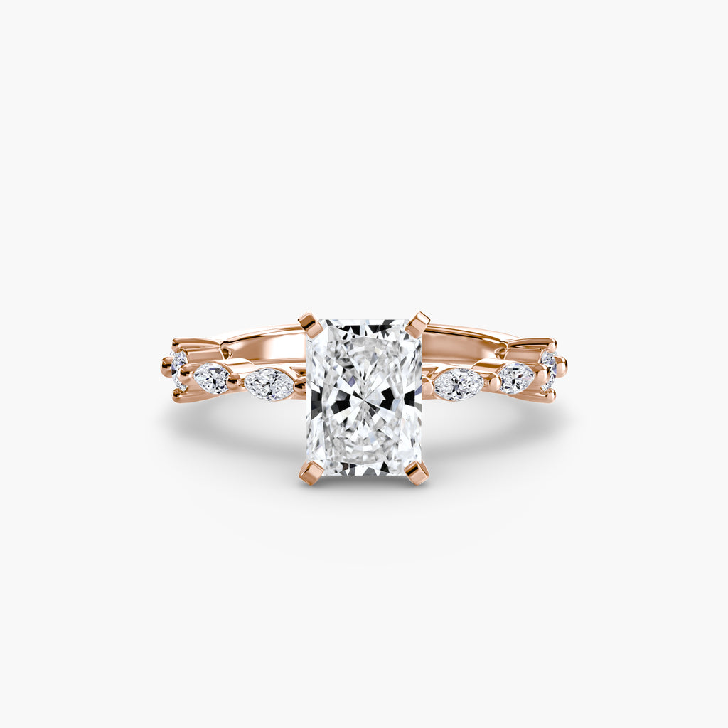 Solitaire mit Eternity Pavé