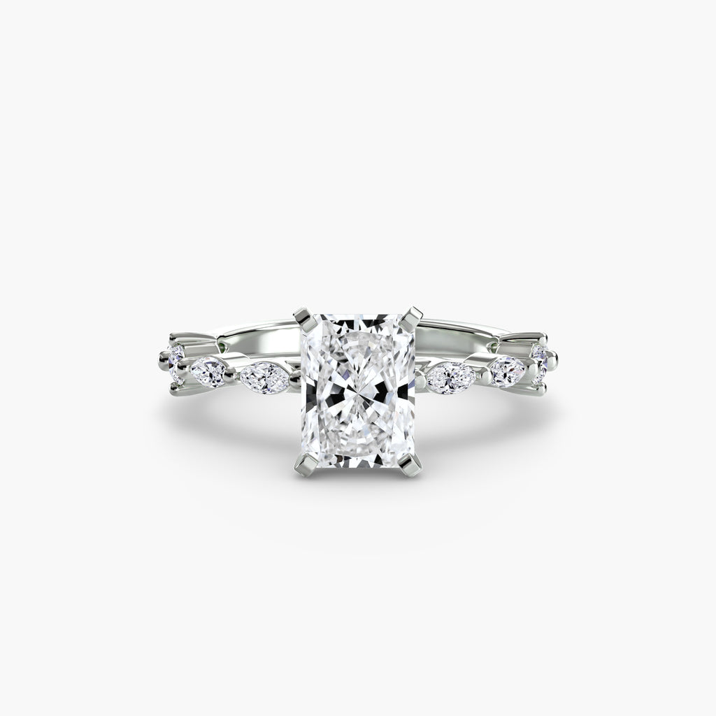 Solitaire mit Eternity Pavé