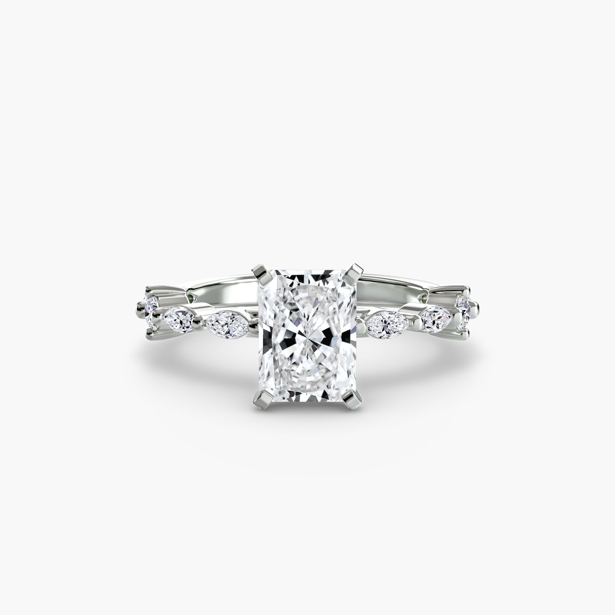 Solitaire mit Eternity Pavé