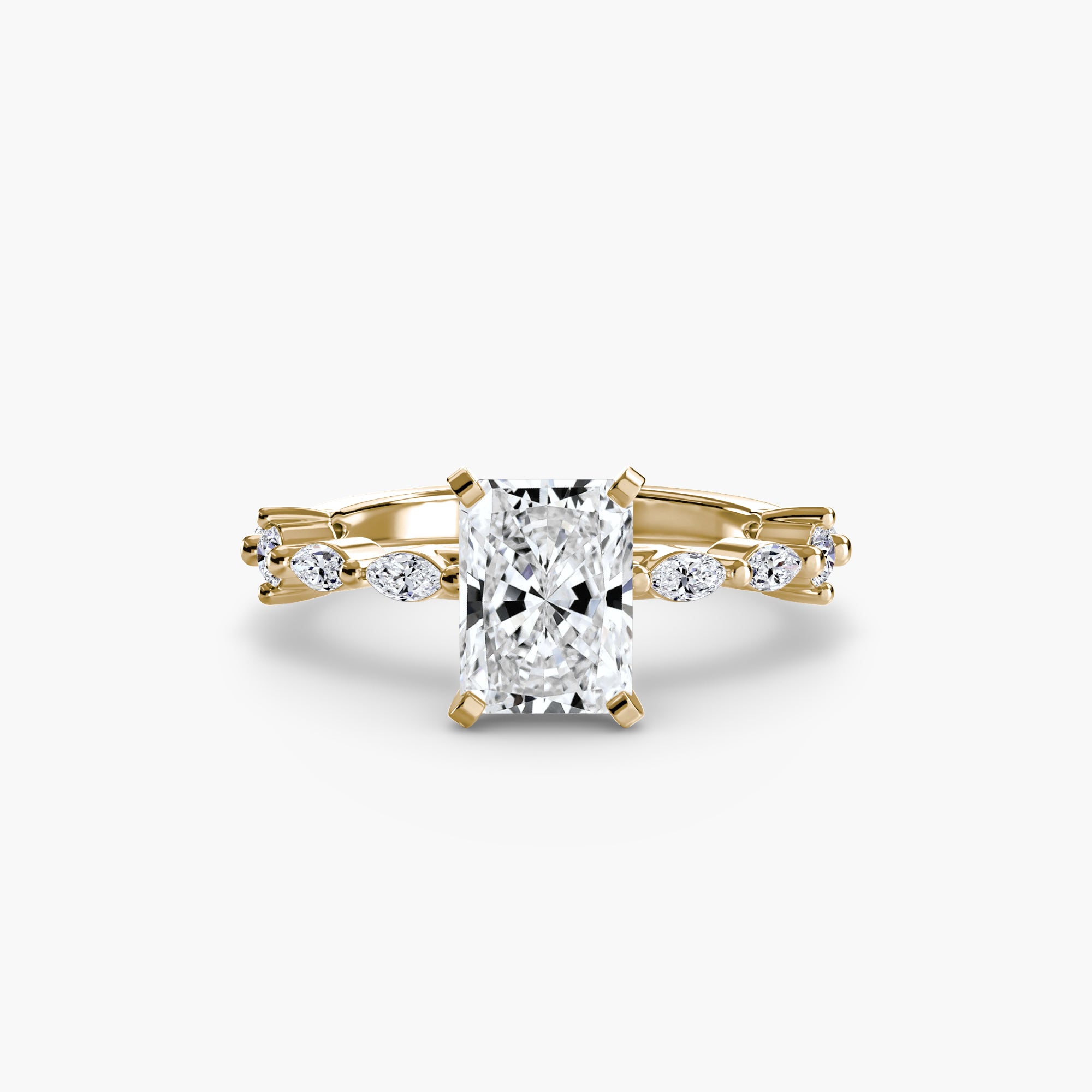 Solitaire mit Eternity Pavé