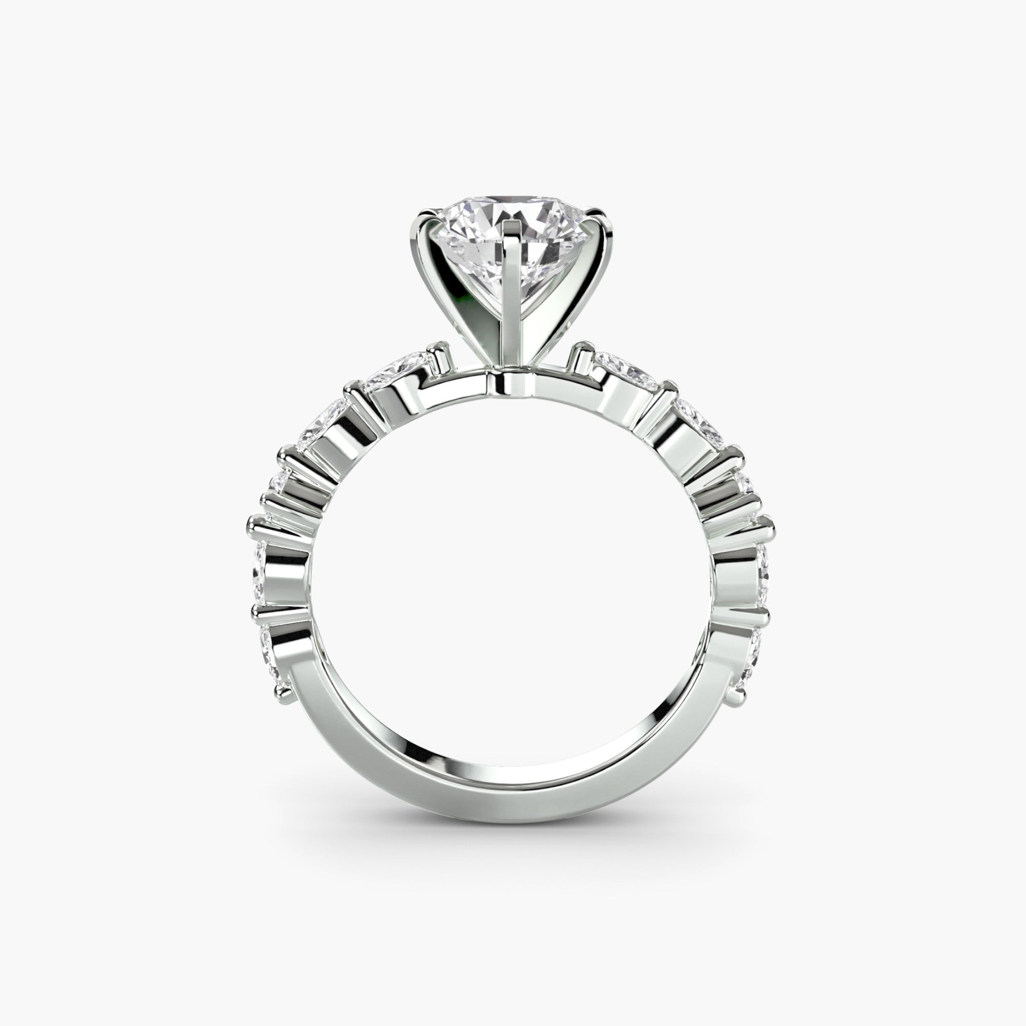 Solitaire mit Eternity Pavé