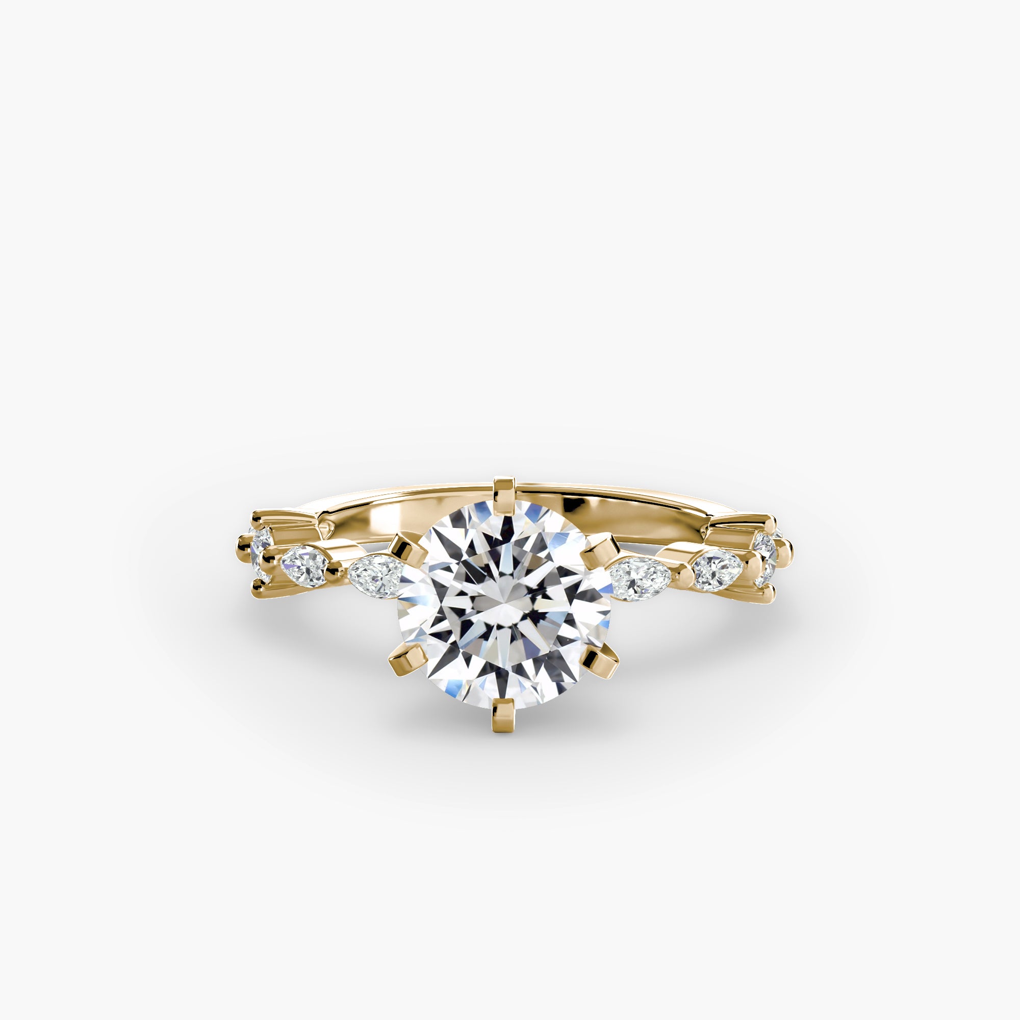 Solitaire mit Eternity Pavé