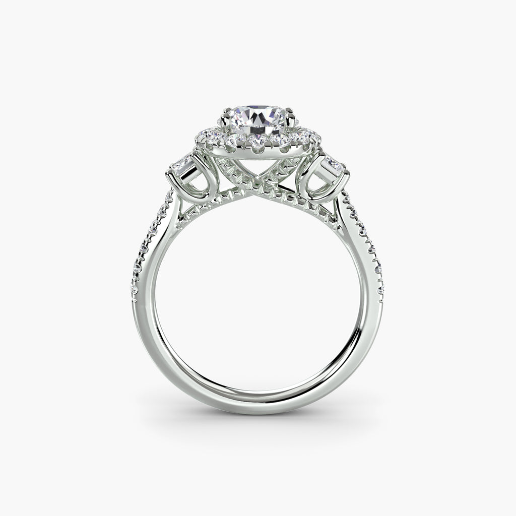 Der Drei Stein Ring mit Halo 2