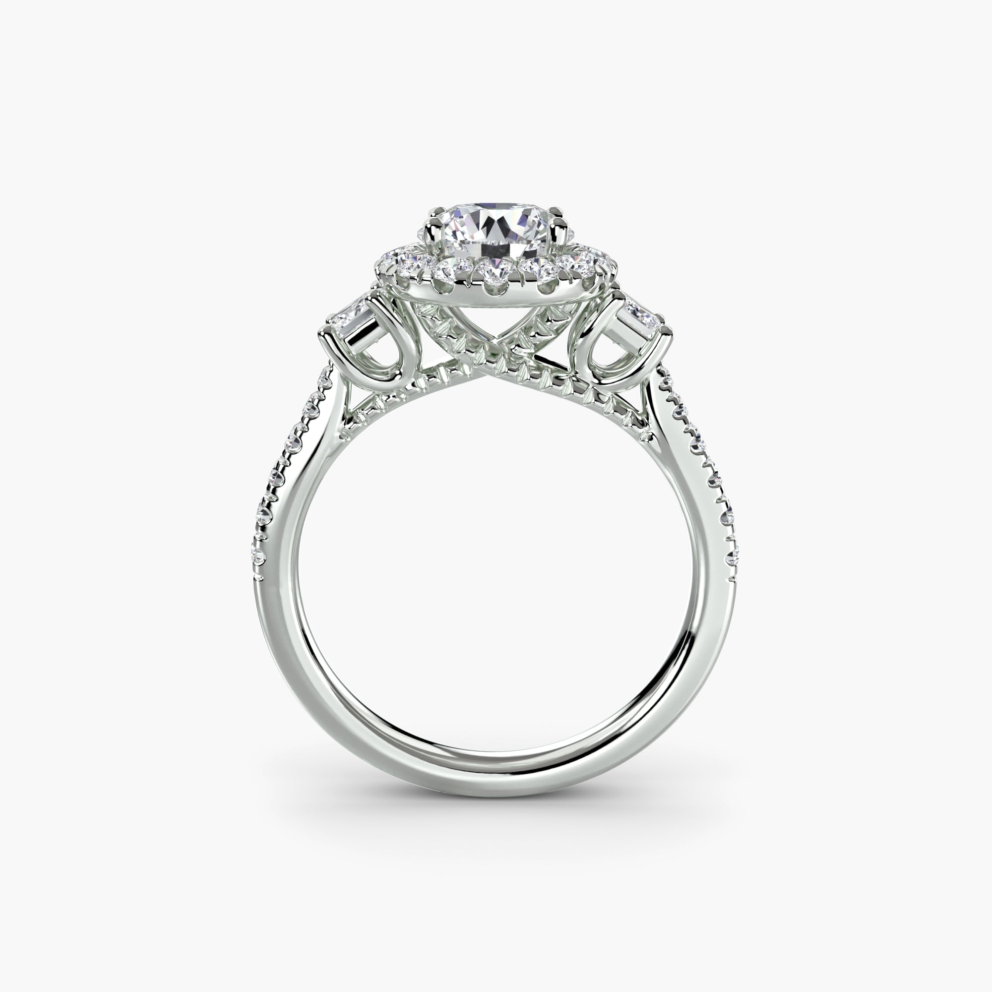 Der Drei Stein Ring mit Halo 2