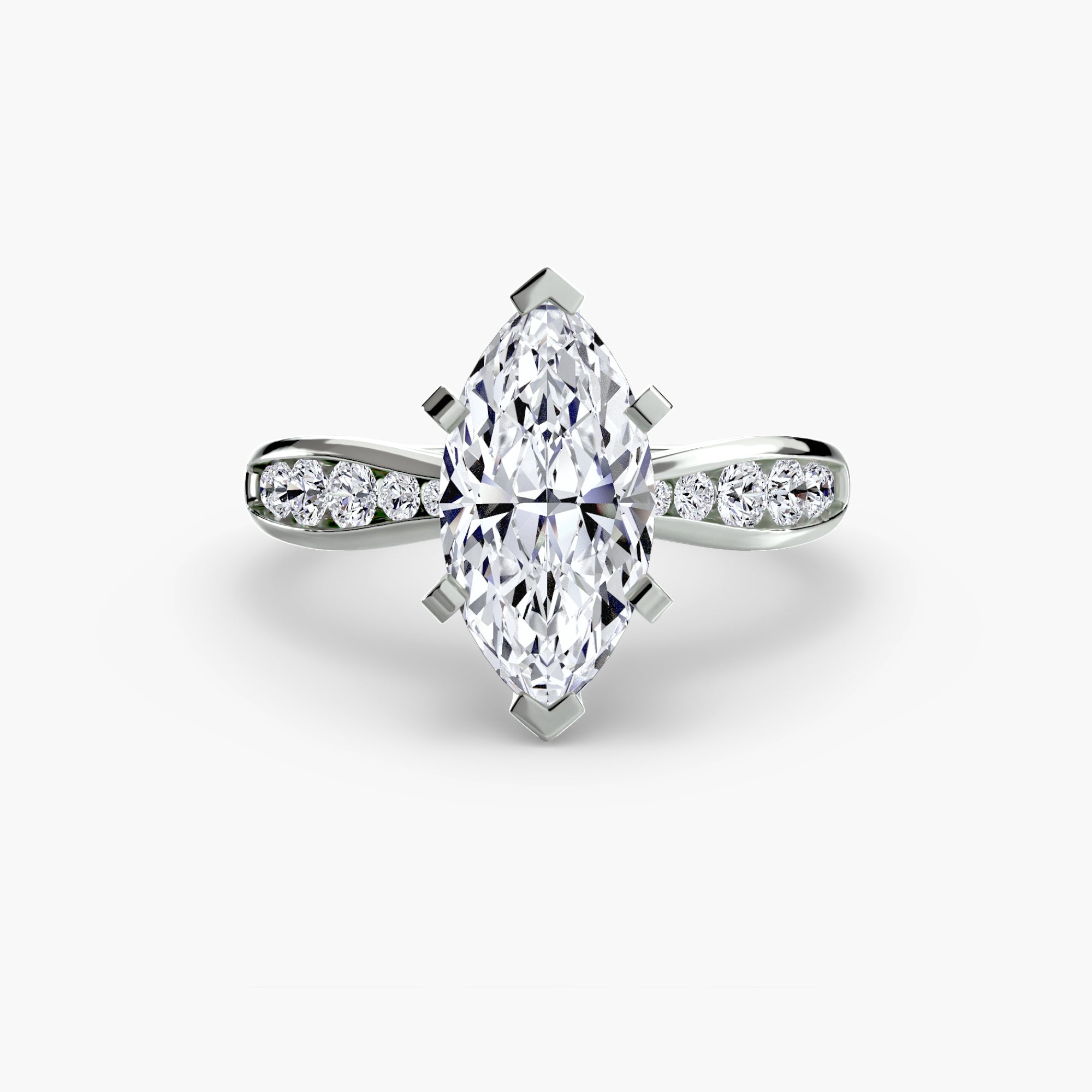 Solitaire mit Pavé 3