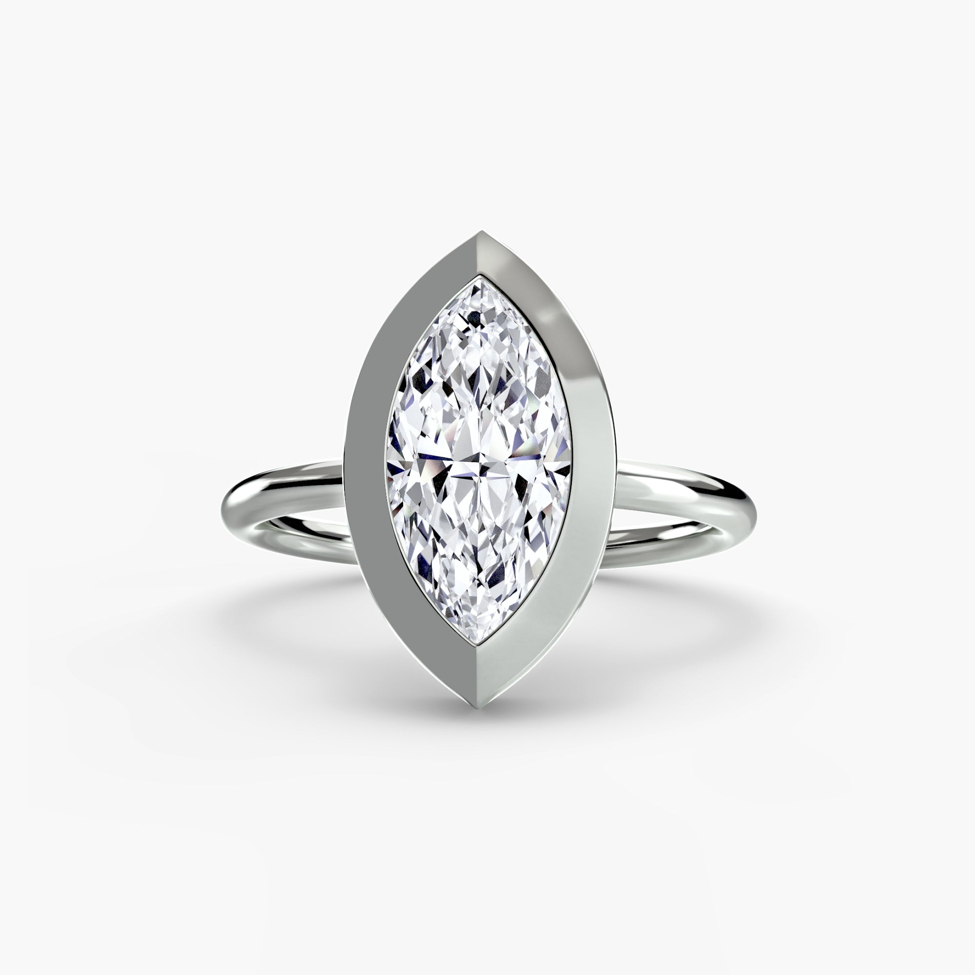 Der Solitär mit Zargenfassung