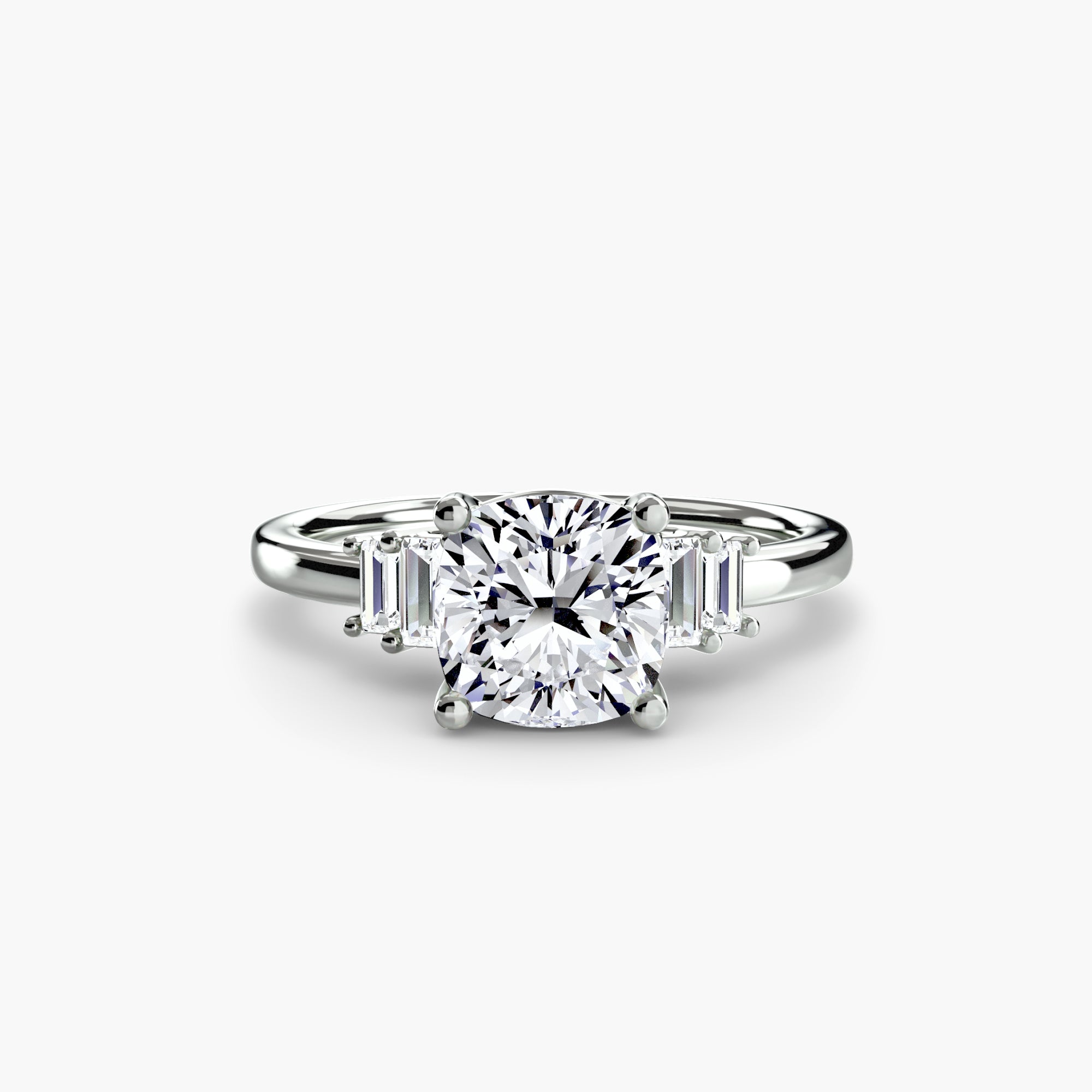 Baguette Akzent Solitaire