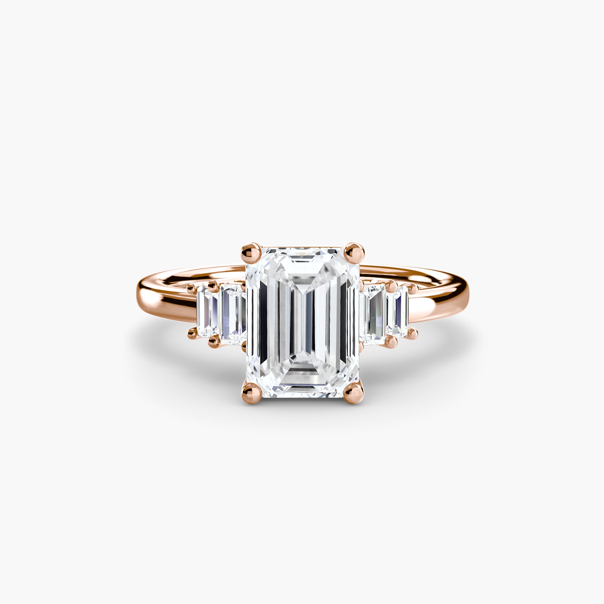 Baguette Akzent Solitaire