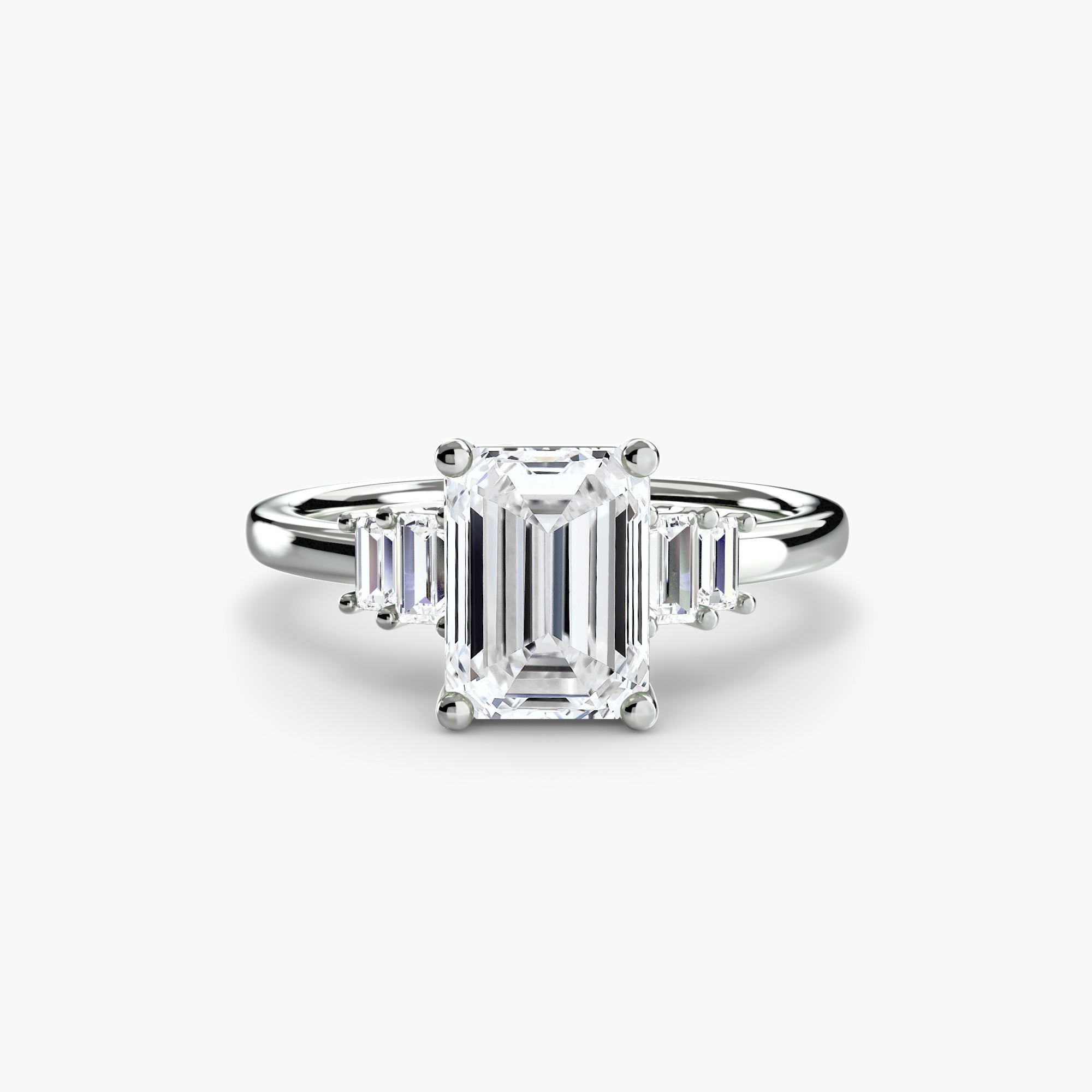 Baguette Akzent Solitaire