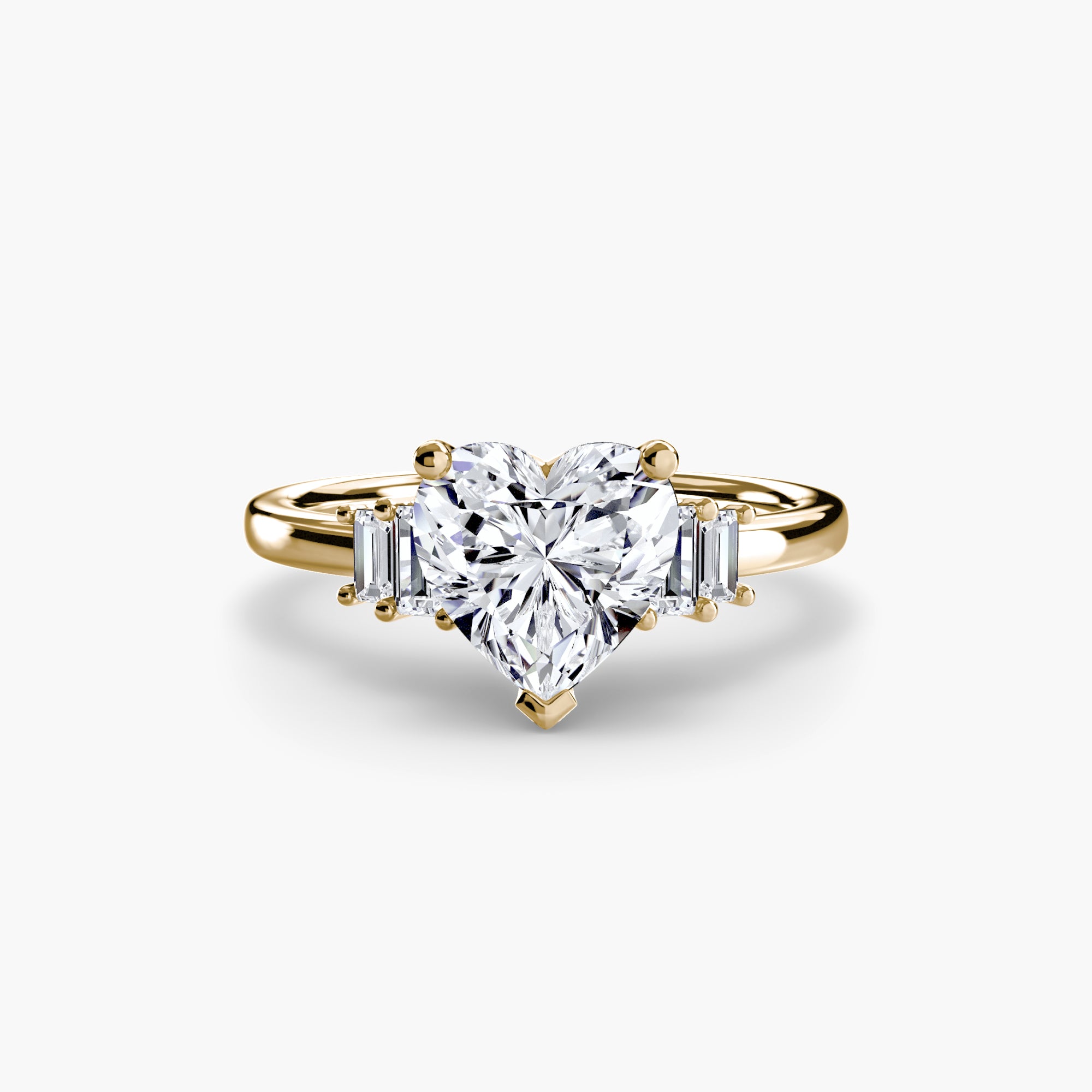 Baguette Akzent Solitaire