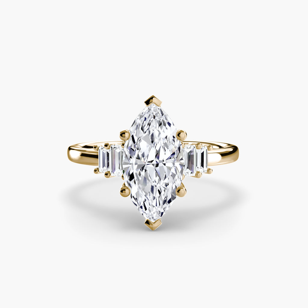 Baguette Akzent Solitaire