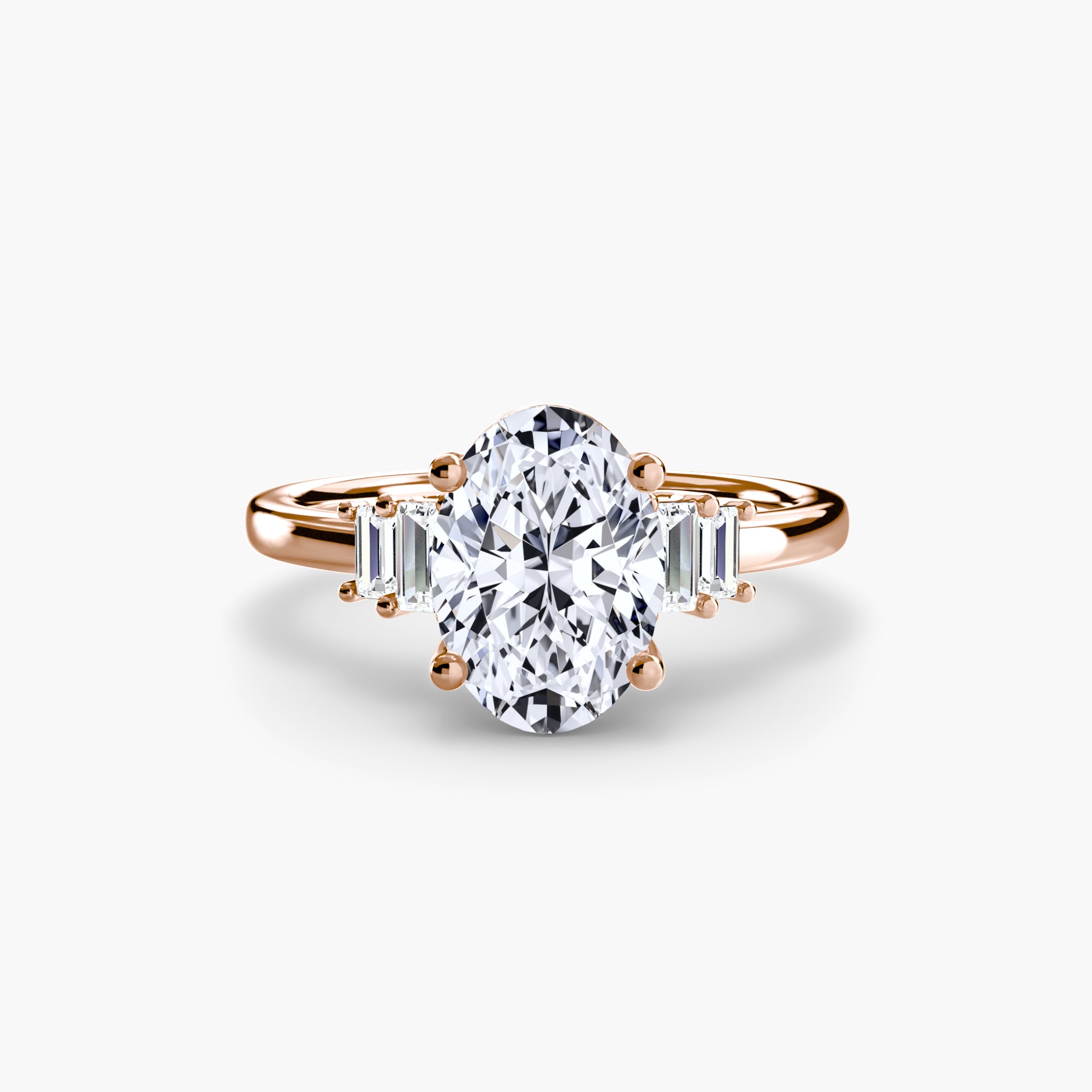 Baguette Akzent Solitaire