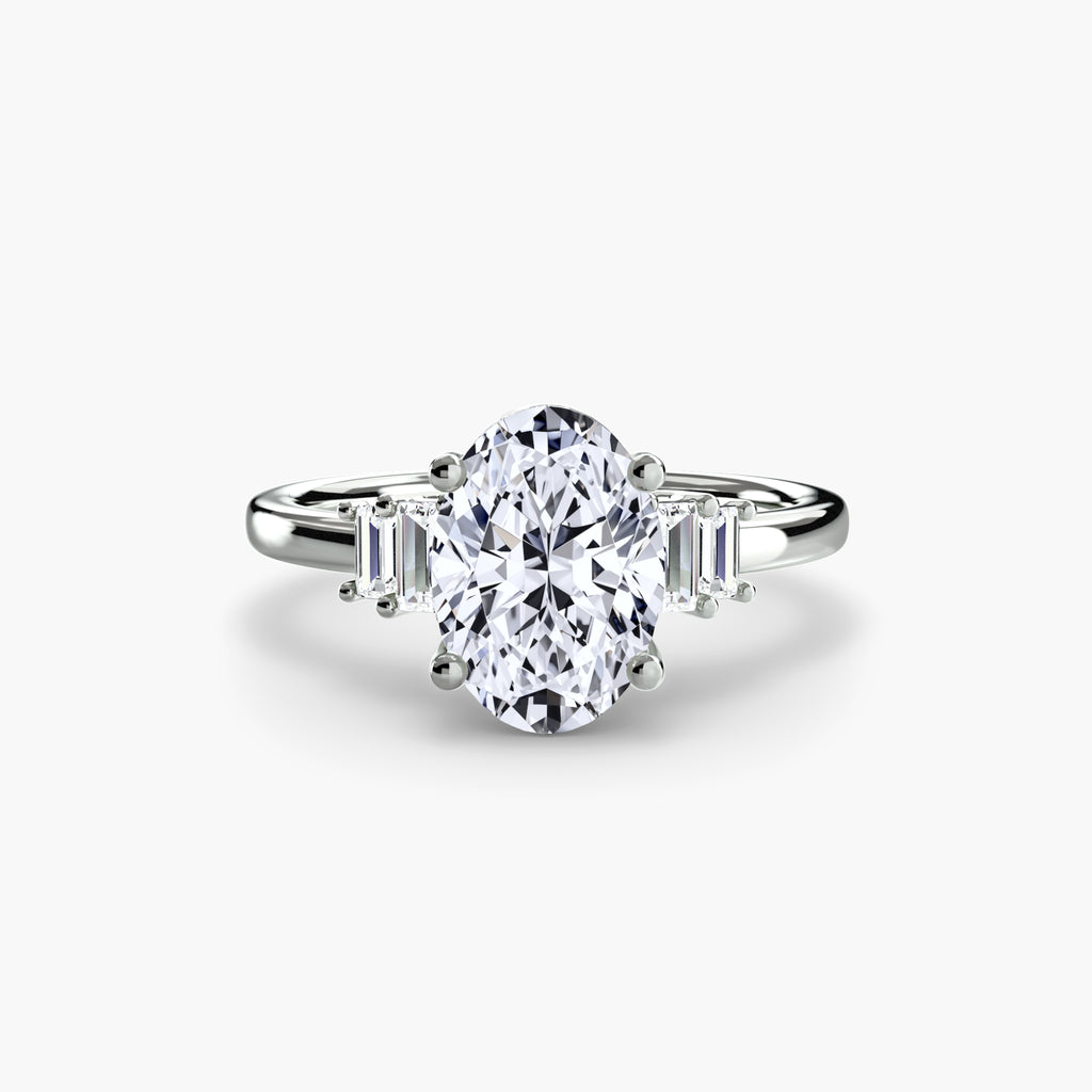 Baguette Akzent Solitaire