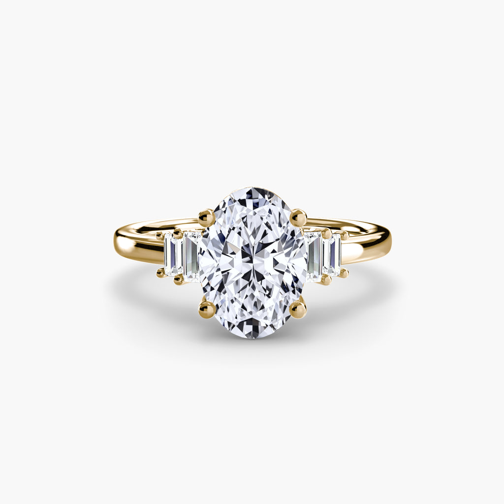 Baguette Akzent Solitaire