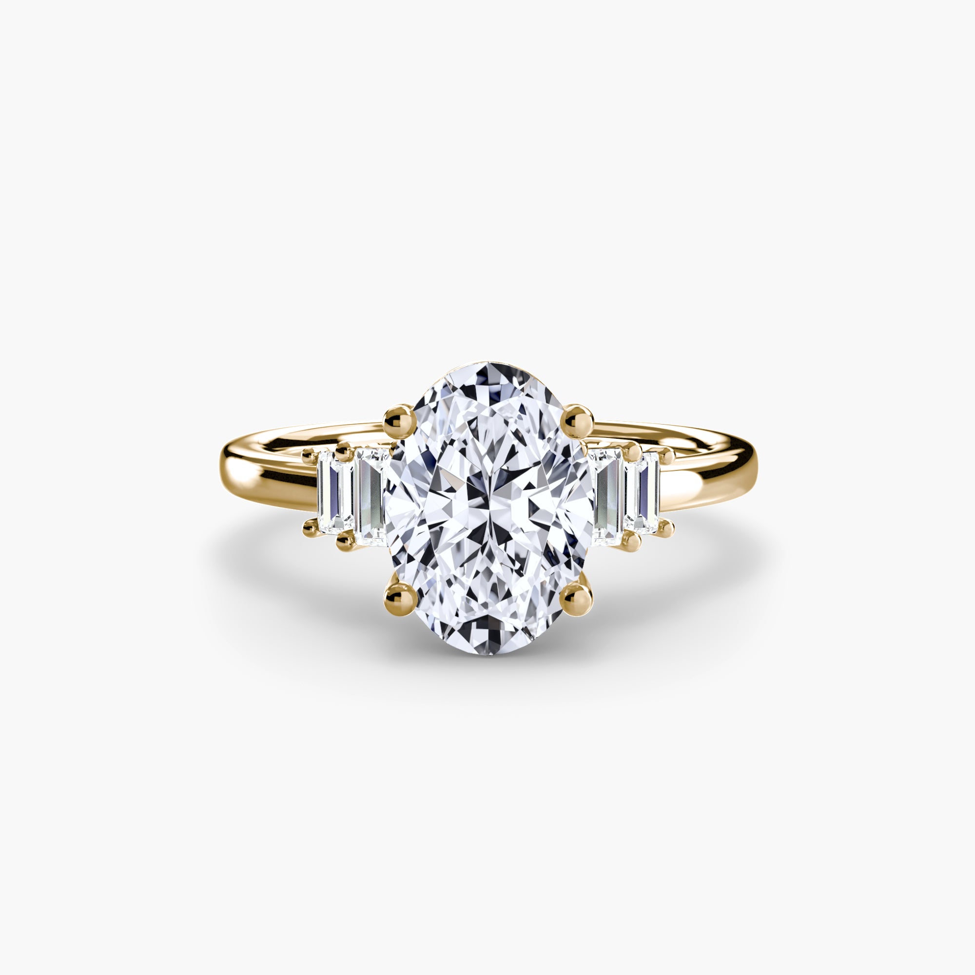 Baguette Akzent Solitaire