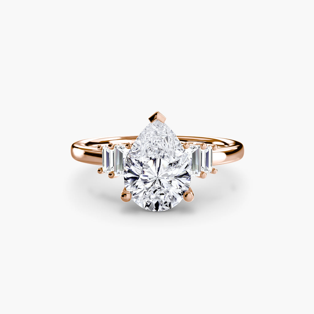 Baguette Akzent Solitaire