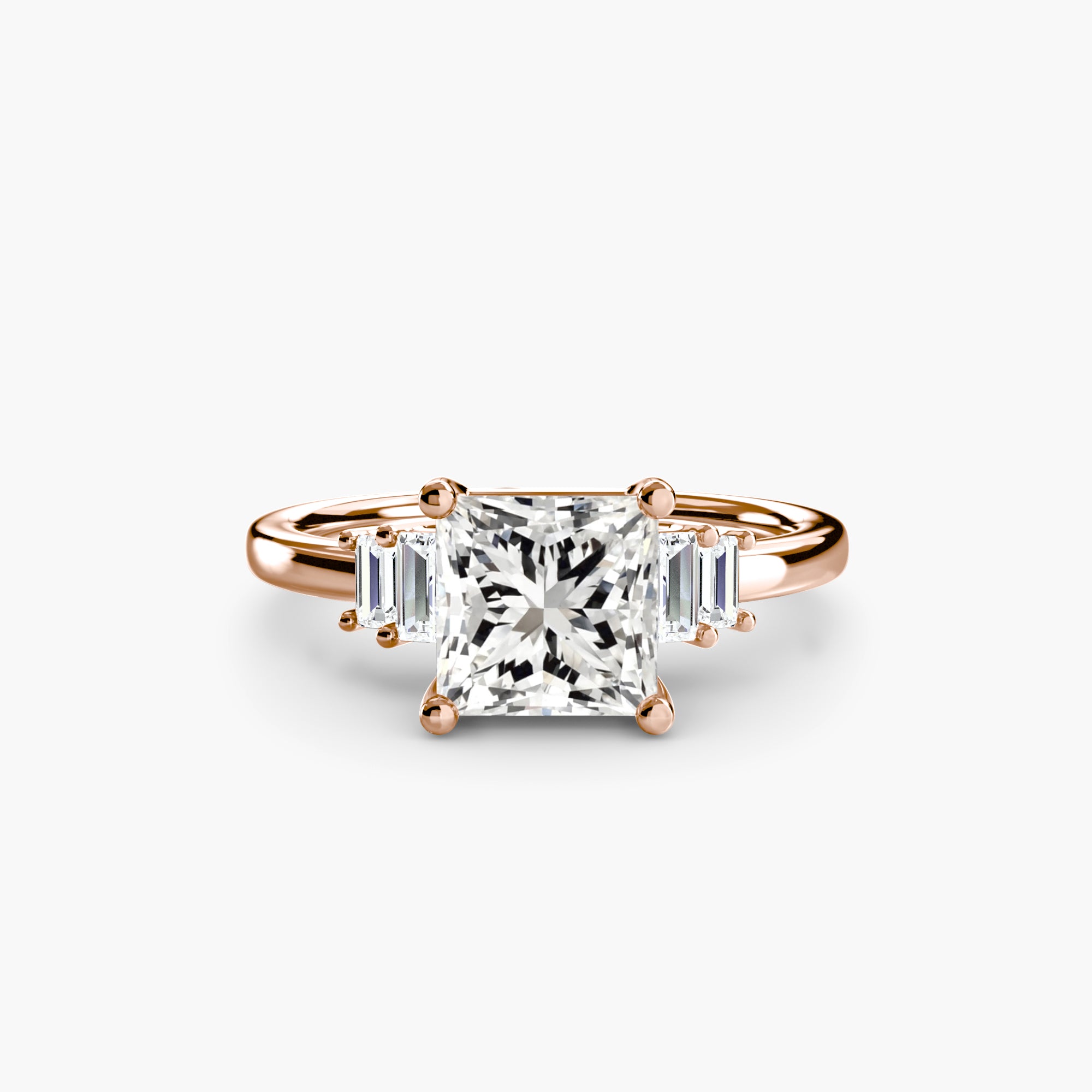 Baguette Akzent Solitaire