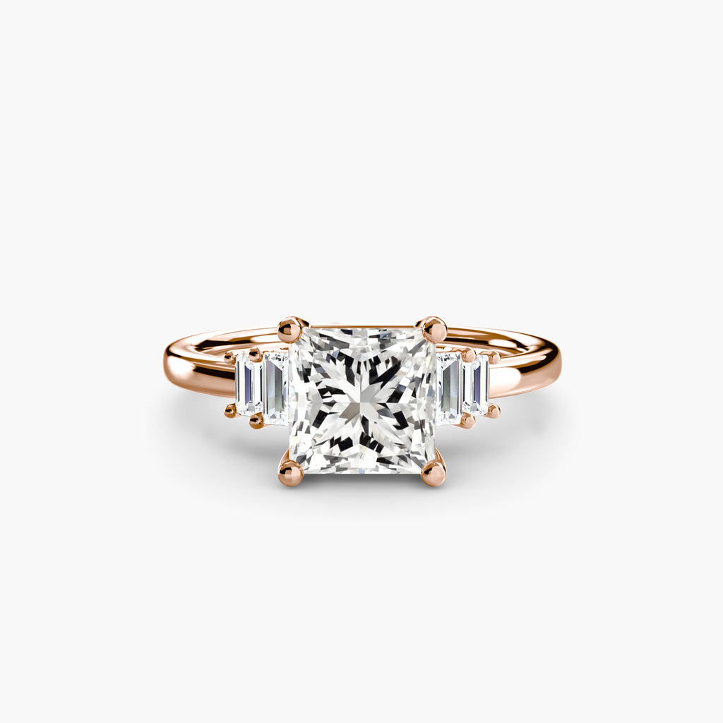 Baguette Akzent Solitaire