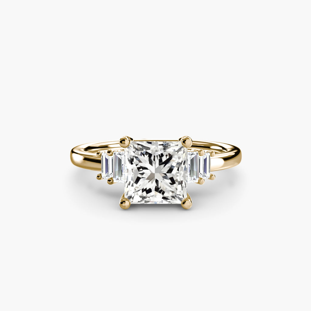 Baguette Akzent Solitaire