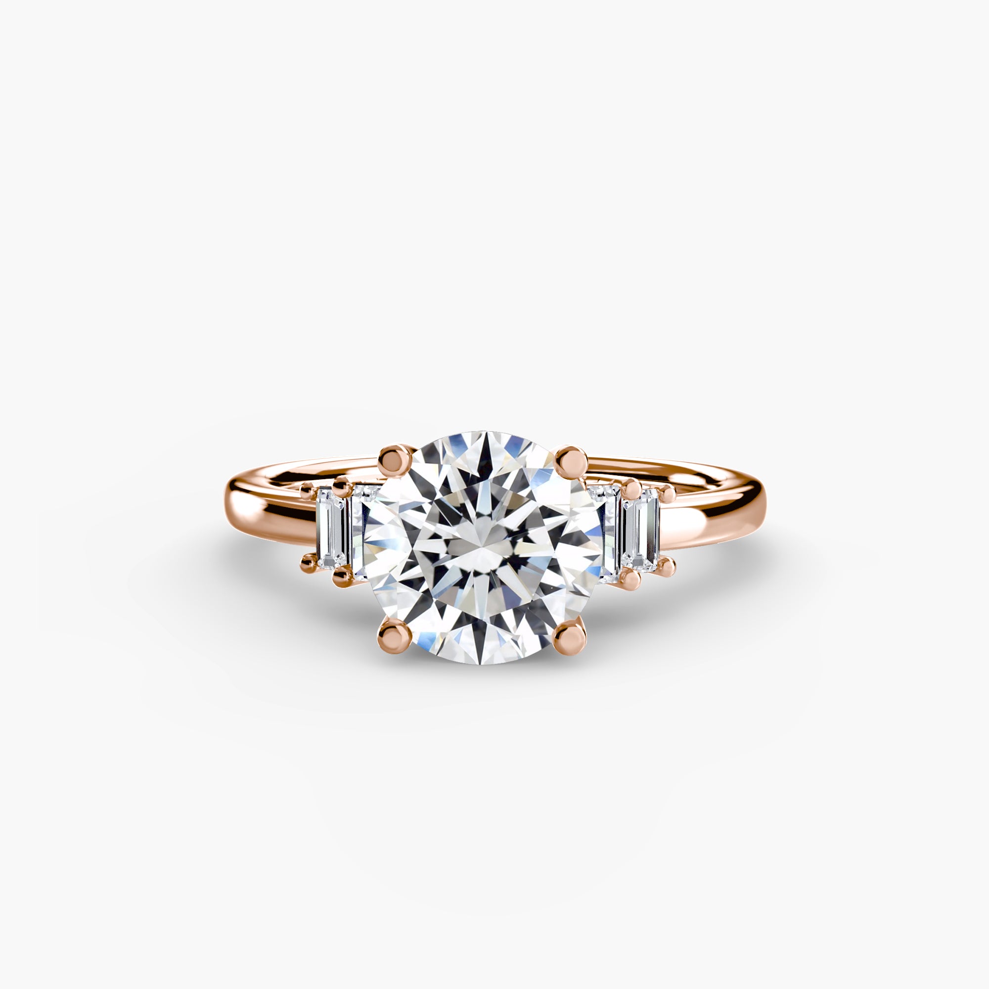 Baguette Akzent Solitaire