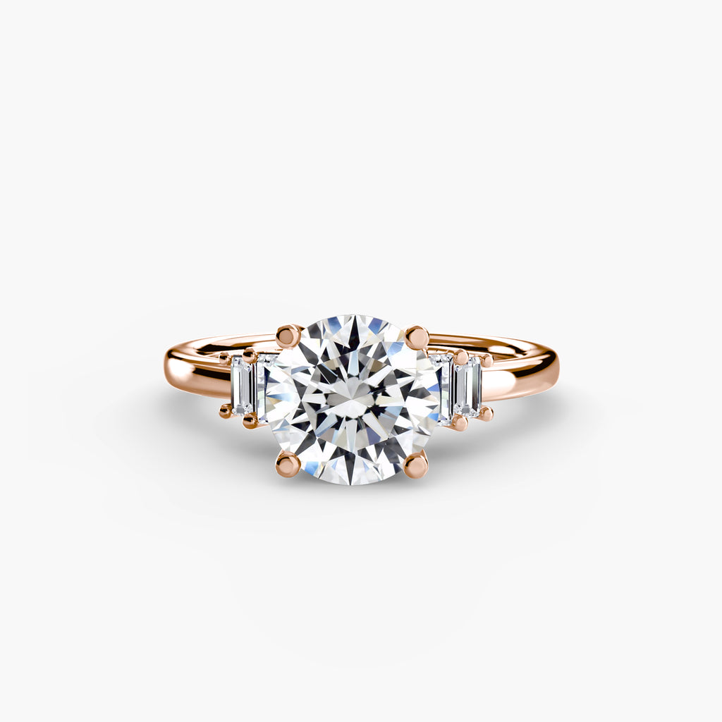 Baguette Akzent Solitaire