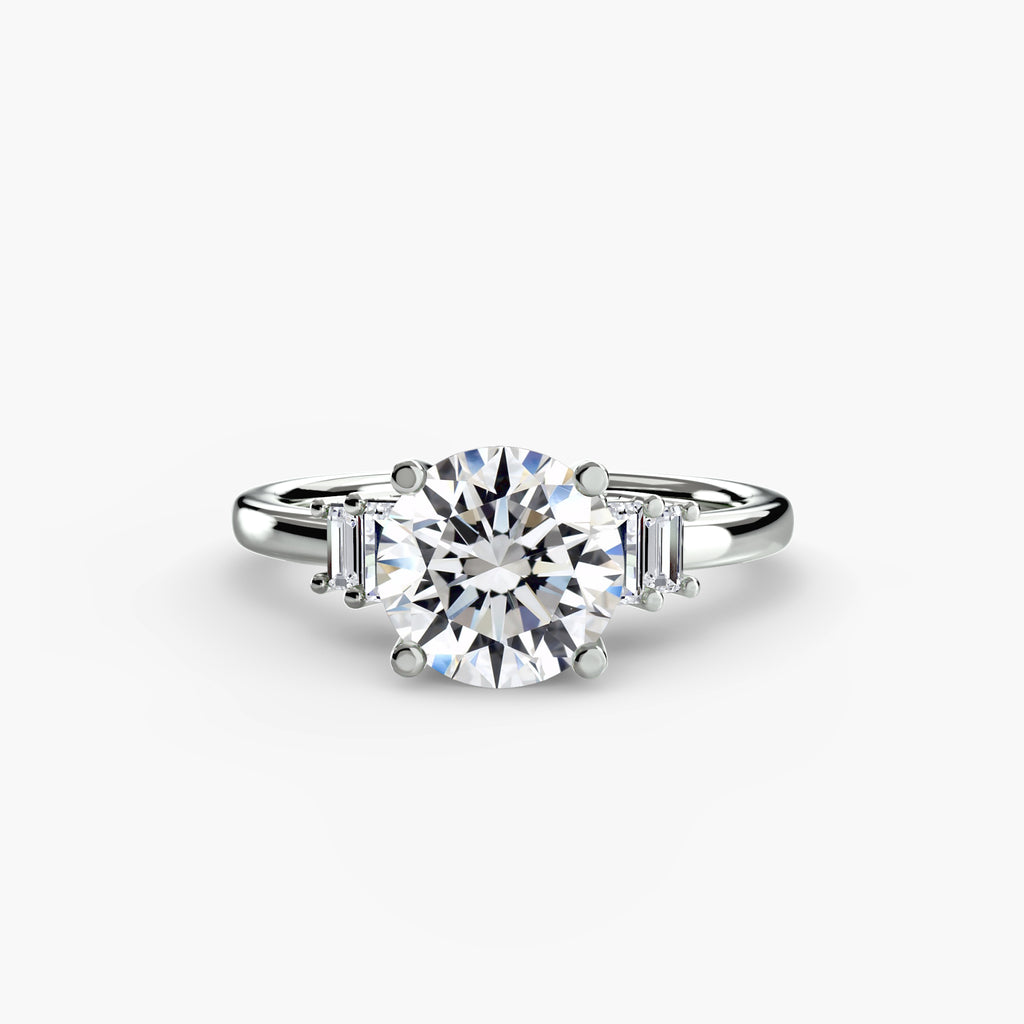 Baguette Akzent Solitaire
