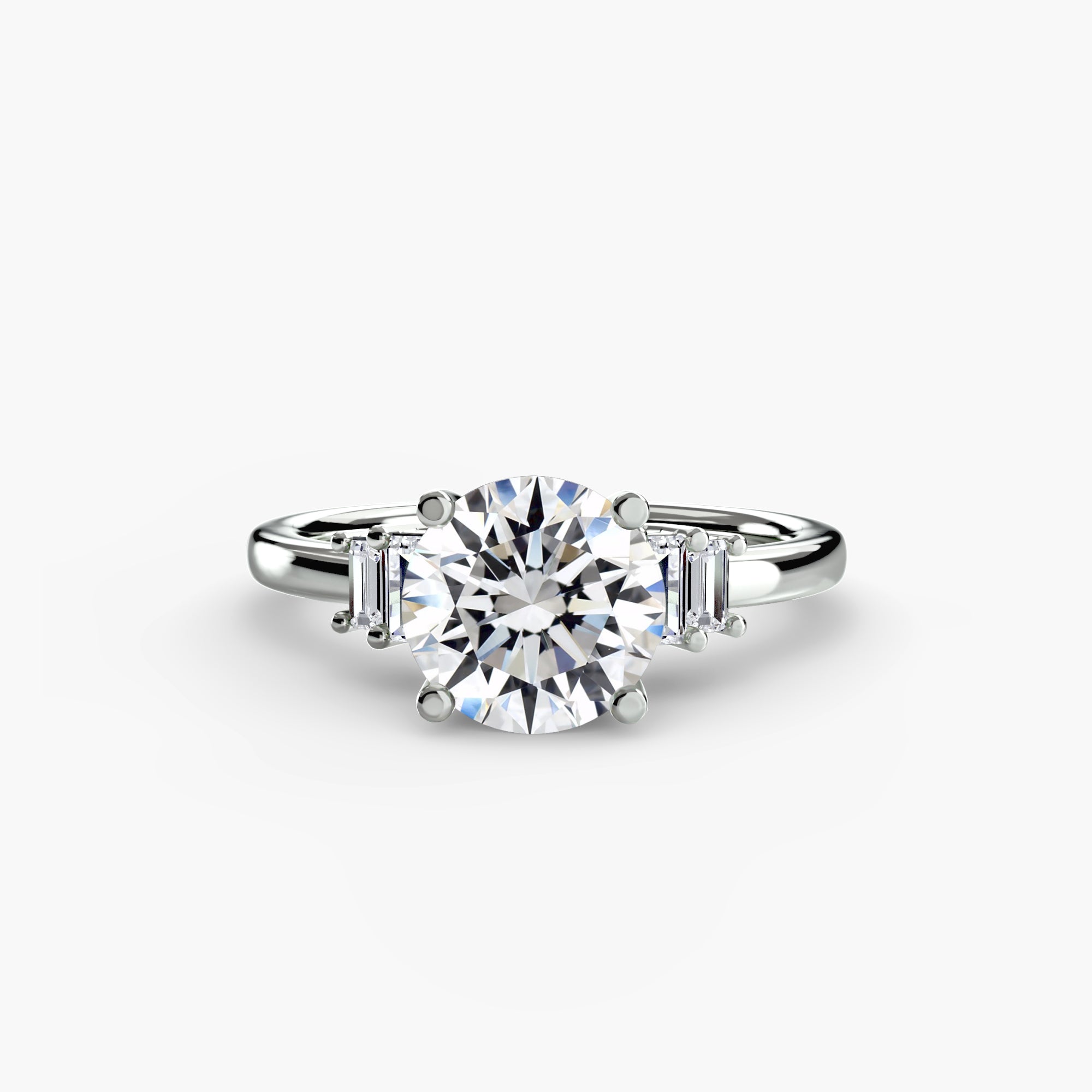 Baguette Akzent Solitaire