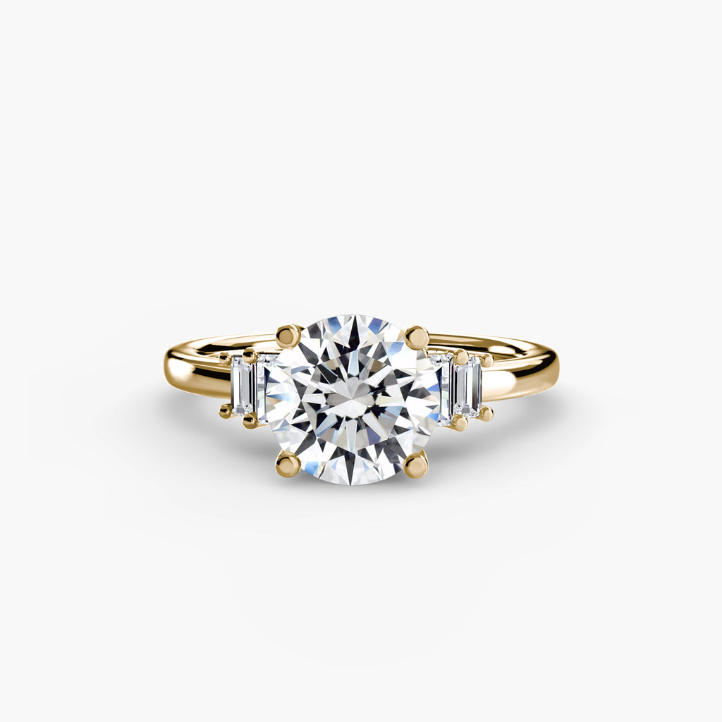 Baguette Akzent Solitaire