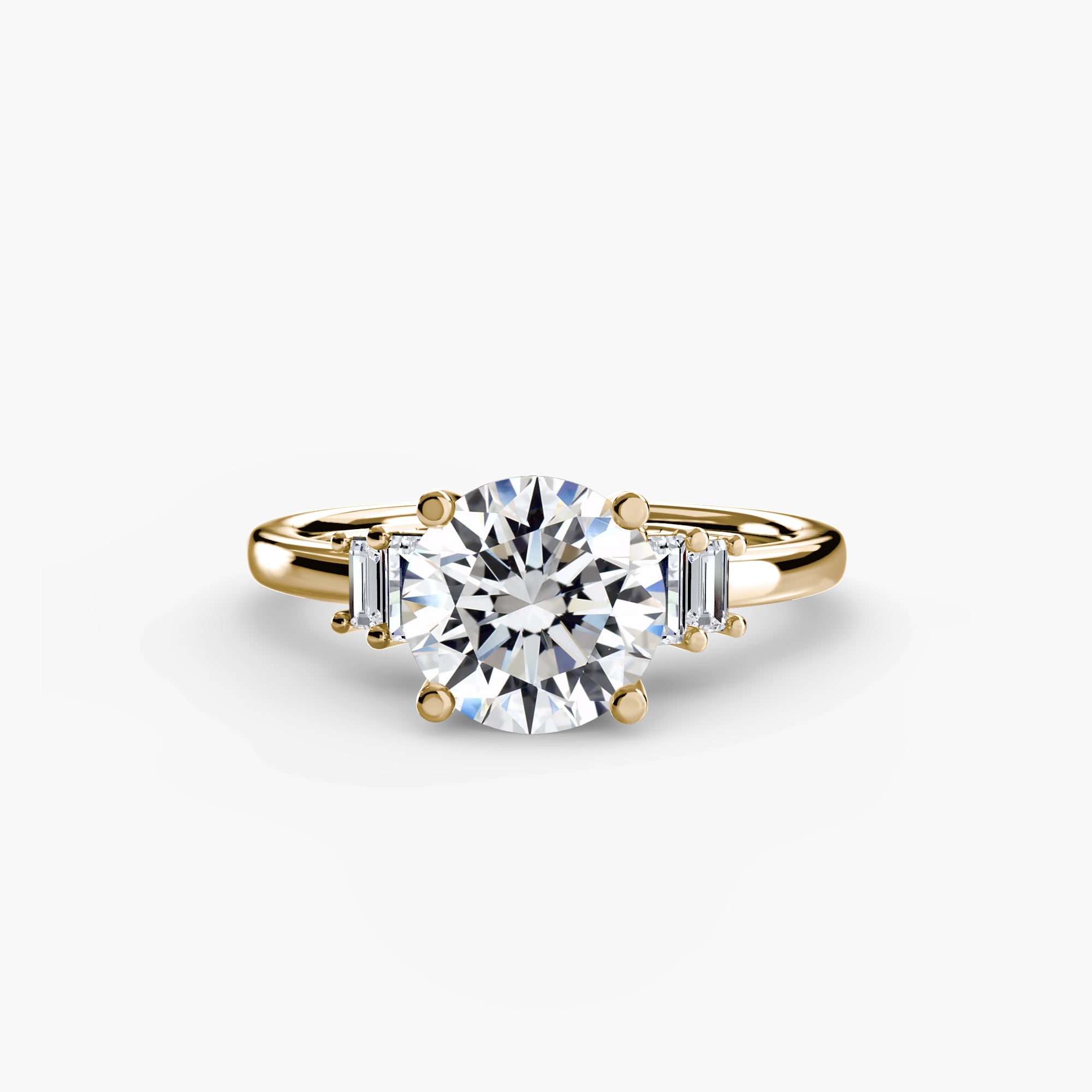 Baguette Akzent Solitaire