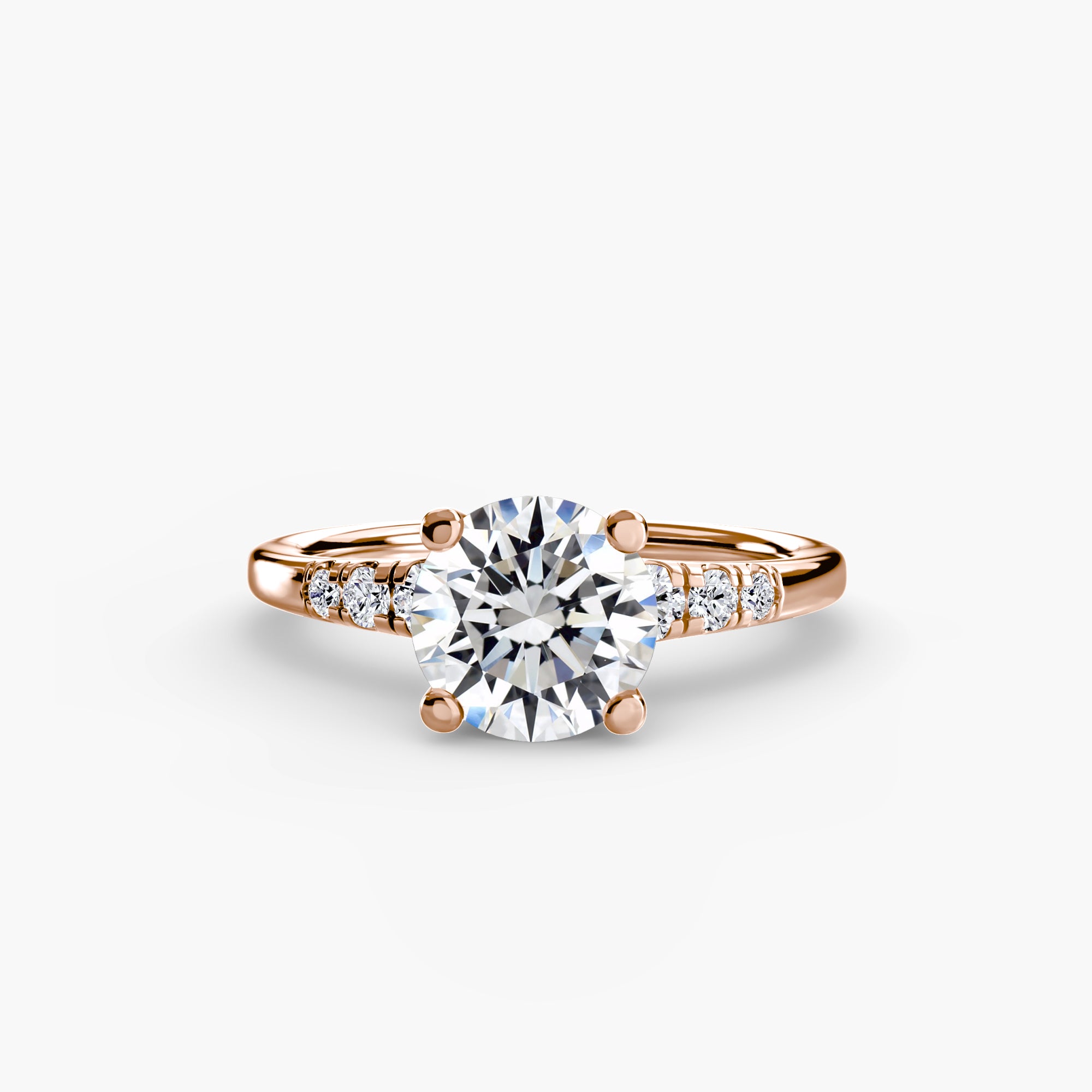 Solitaire mit Schulter Akzent 1