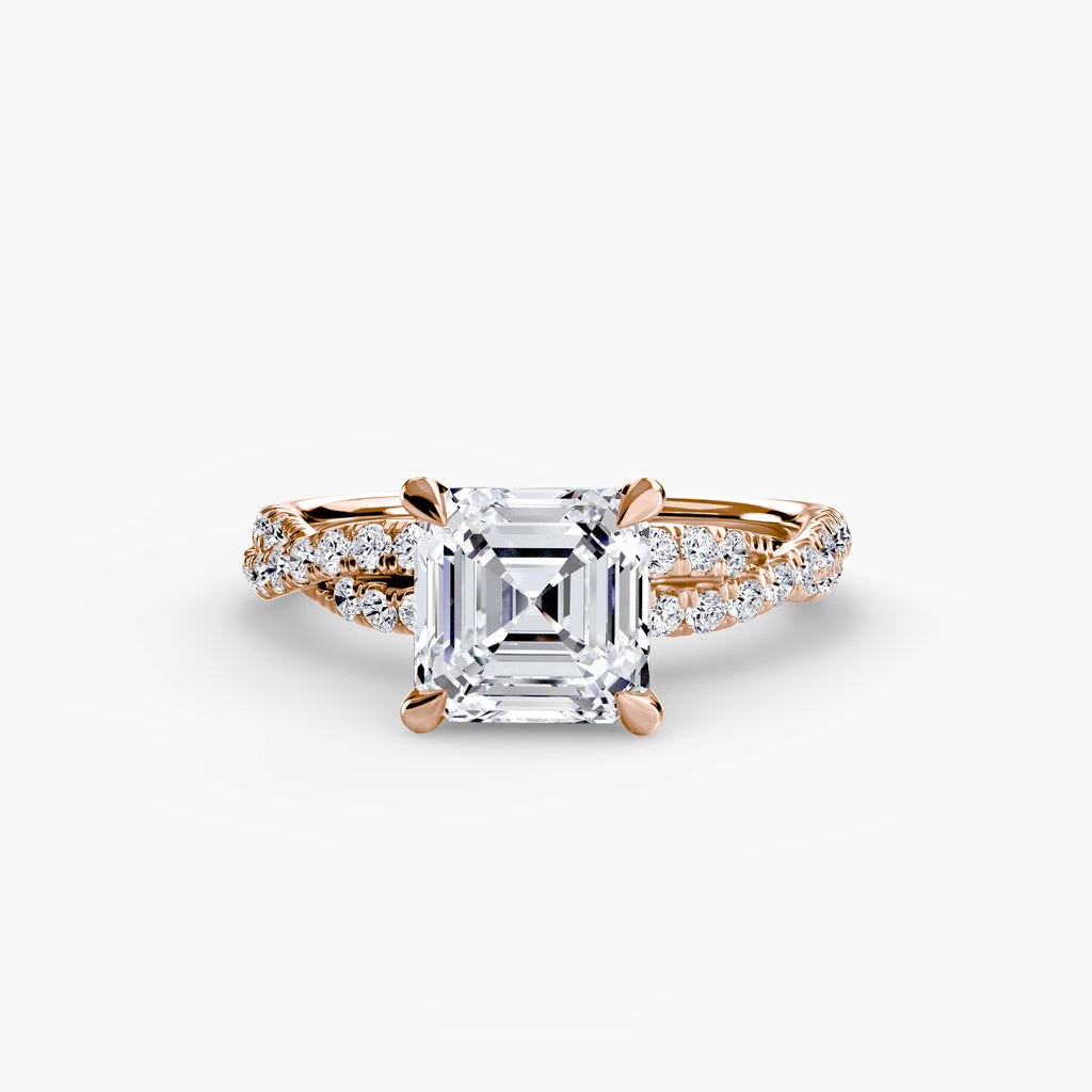 Der Twisted Pavé Solitaire