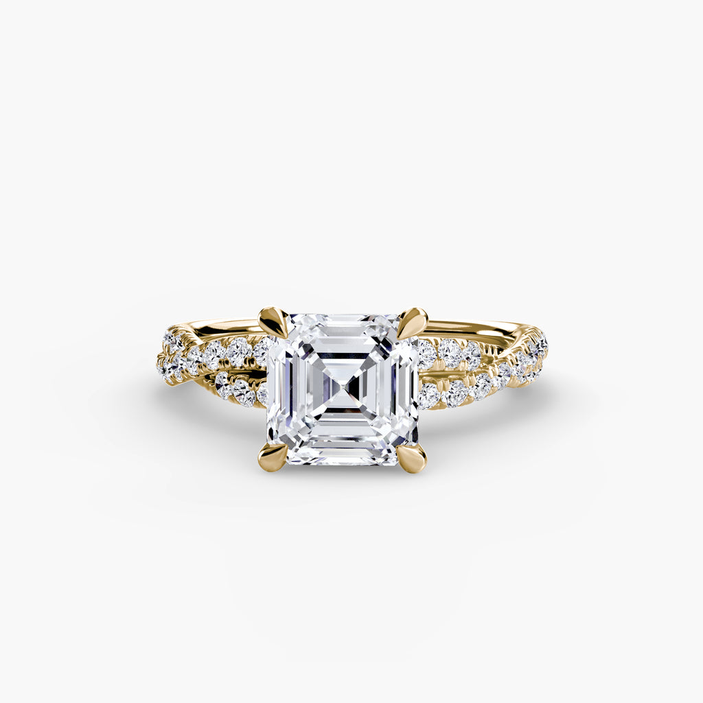 Der Twisted Pavé Solitaire