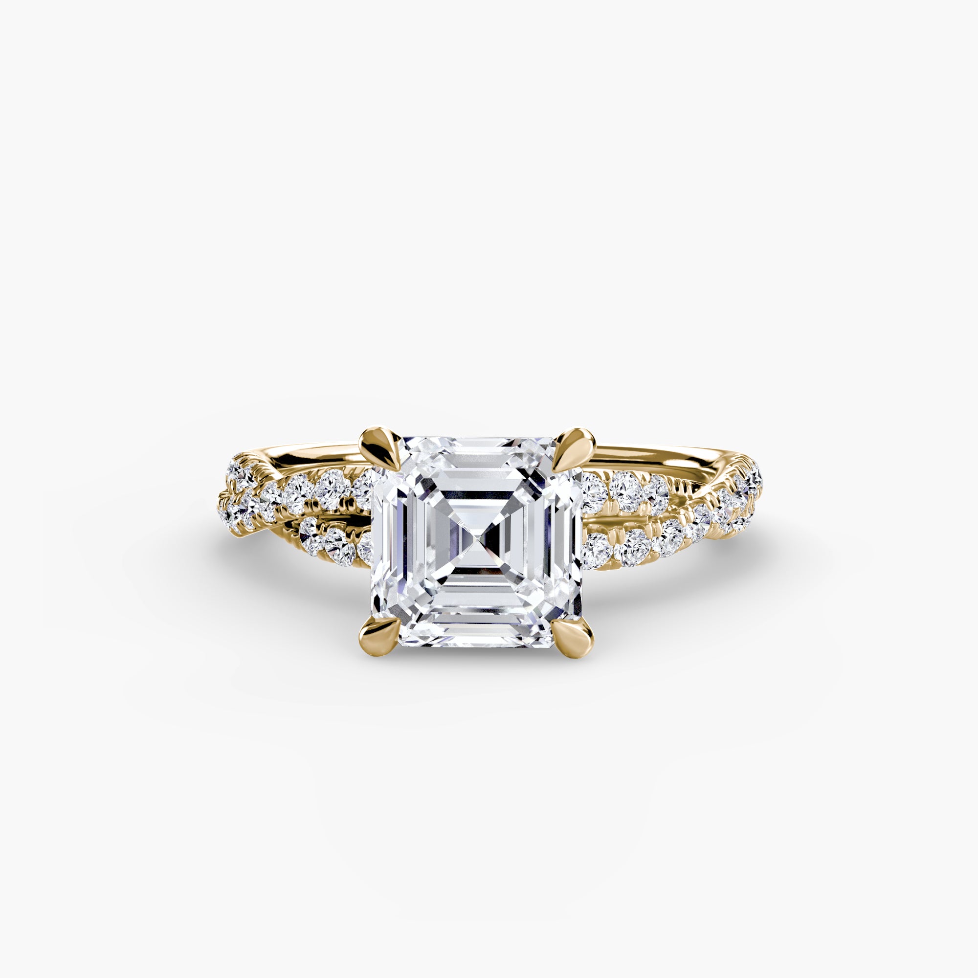Der Twisted Pavé Solitaire